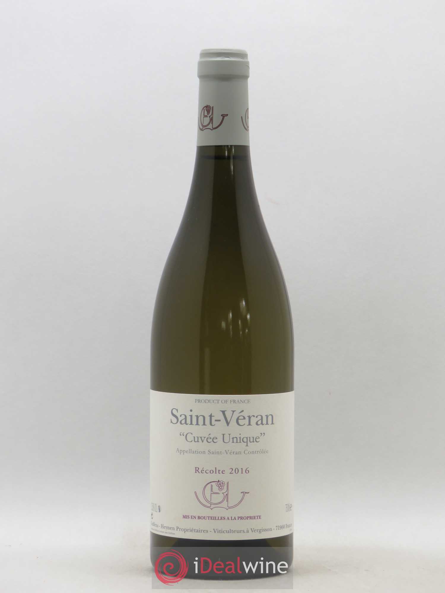 Saint-Véran Cuvée Unique Guffens-Heynen 2016 - Lot de 1 bouteille - 0