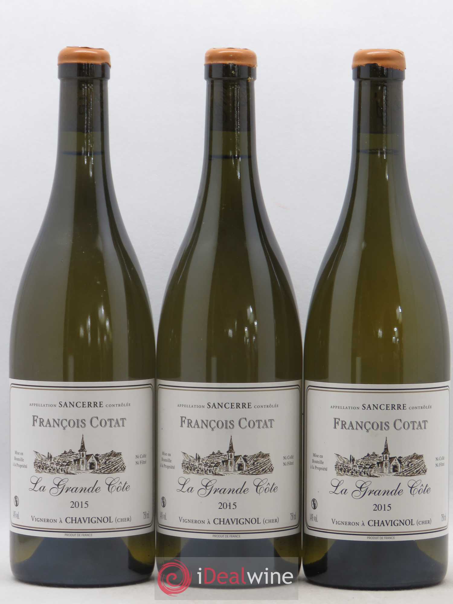 Sancerre La Grande Côte François Cotat 2015 - Lot de 3 bouteilles - 0