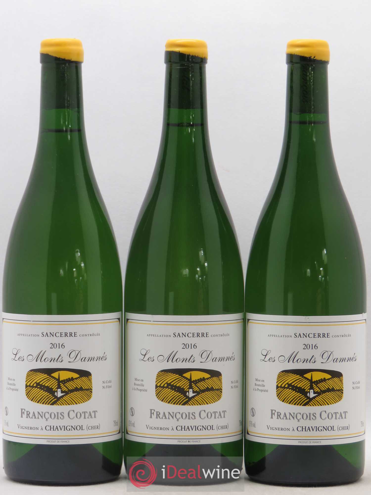 Sancerre Les Monts Damnés François Cotat 2016 - Lot de 3 bouteilles - 0