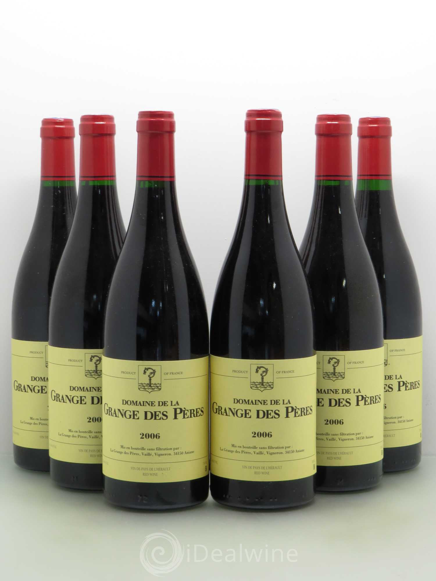 Pays d'Hérault Grange des Pères Laurent Vaillé 2006 - Lot de 6 bouteilles - 0