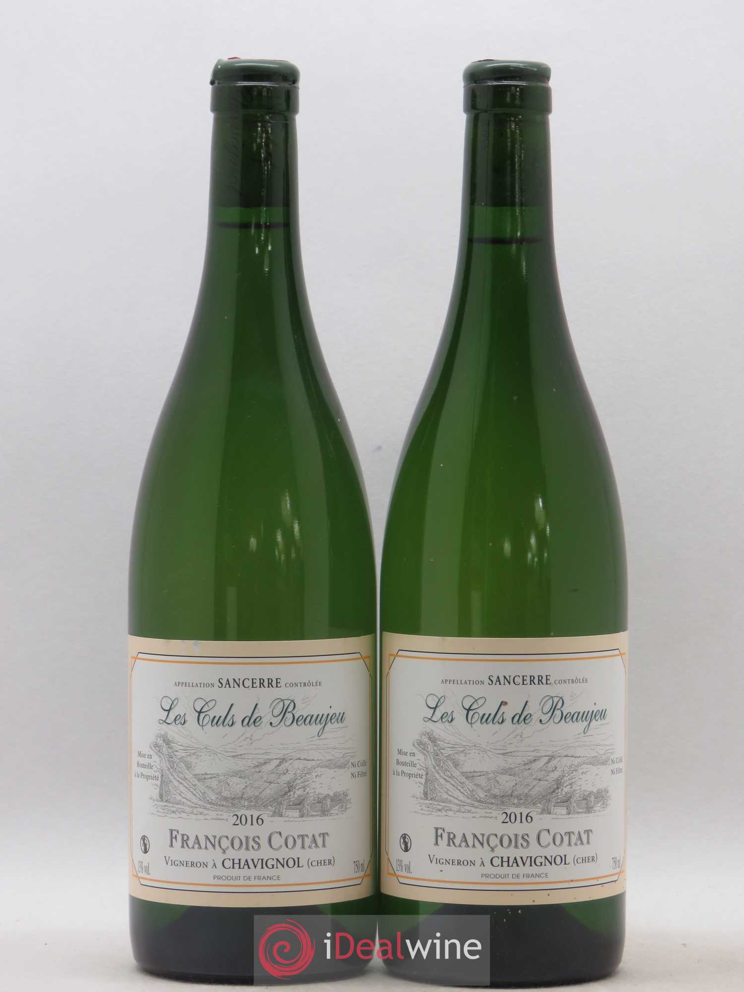 Sancerre Les Culs de Beaujeu François Cotat 2016 - Lot de 2 bouteilles - 0
