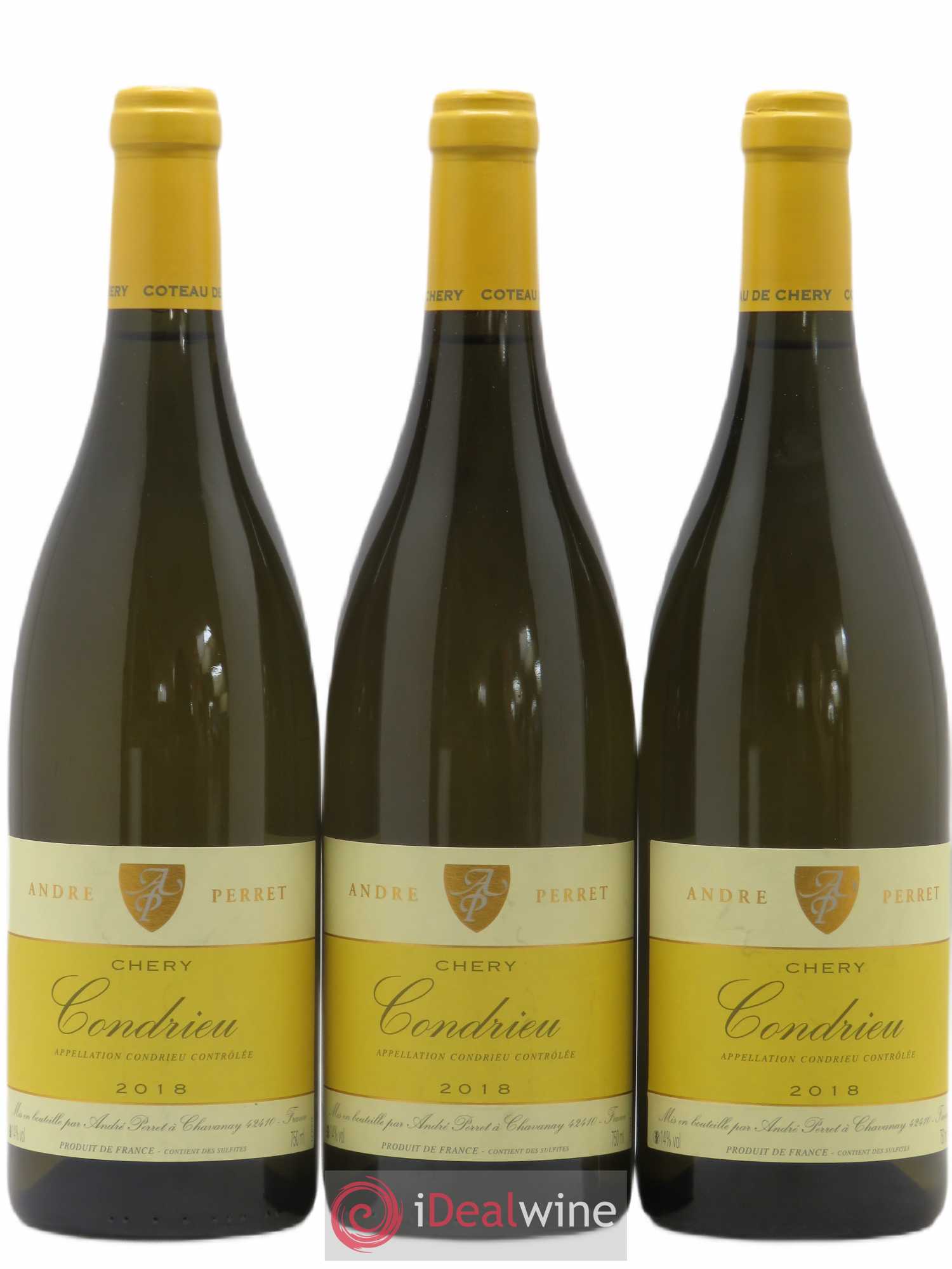 Condrieu Chery André Perret 2018 - Lot de 3 bouteilles - 0