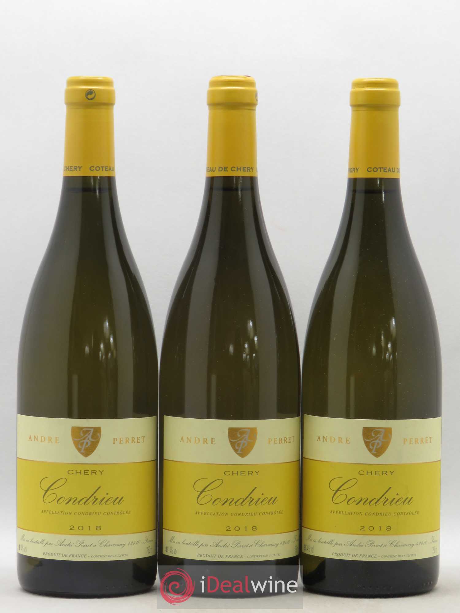 Condrieu Chery André Perret 2018 - Lot de 3 bouteilles - 0