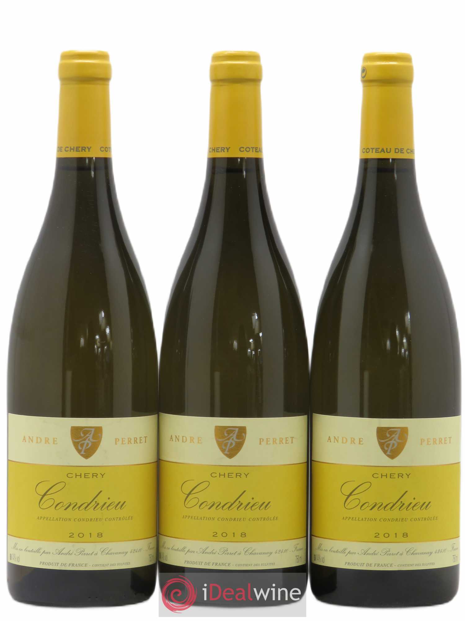 Condrieu Chery André Perret 2018 - Lot de 3 bouteilles - 0