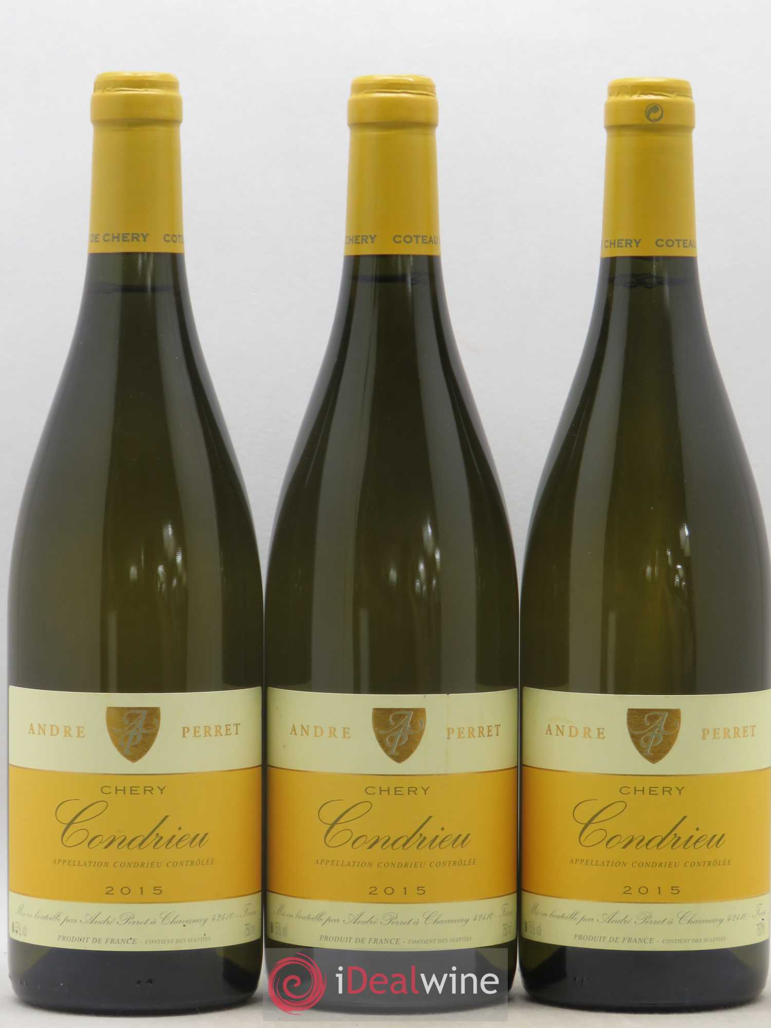 Condrieu Chery André Perret 2015 - Lot de 3 bouteilles - 0