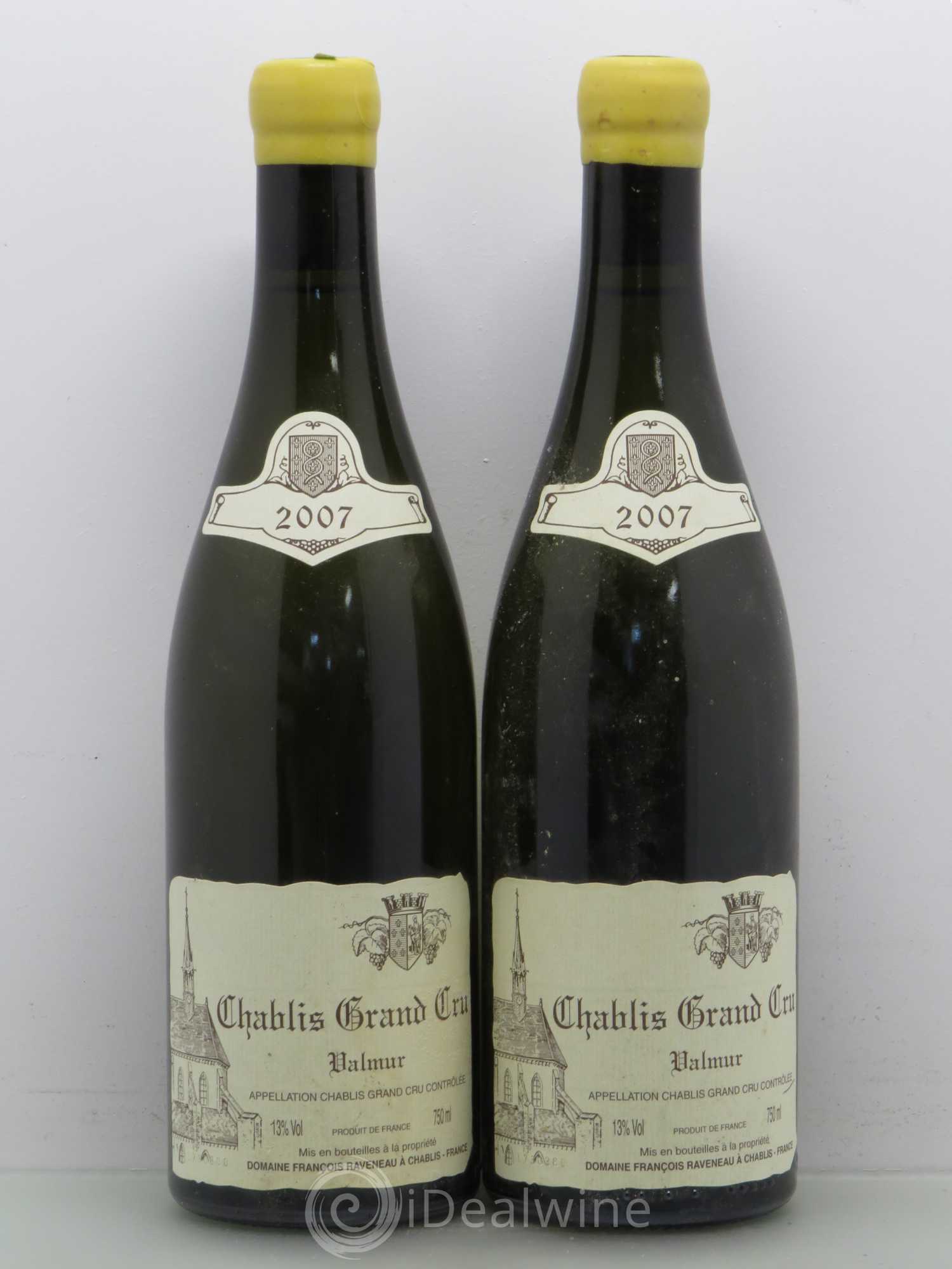 Chablis Grand Cru Valmur Raveneau (Domaine) 2007 - Lot de 2 bouteilles - 0