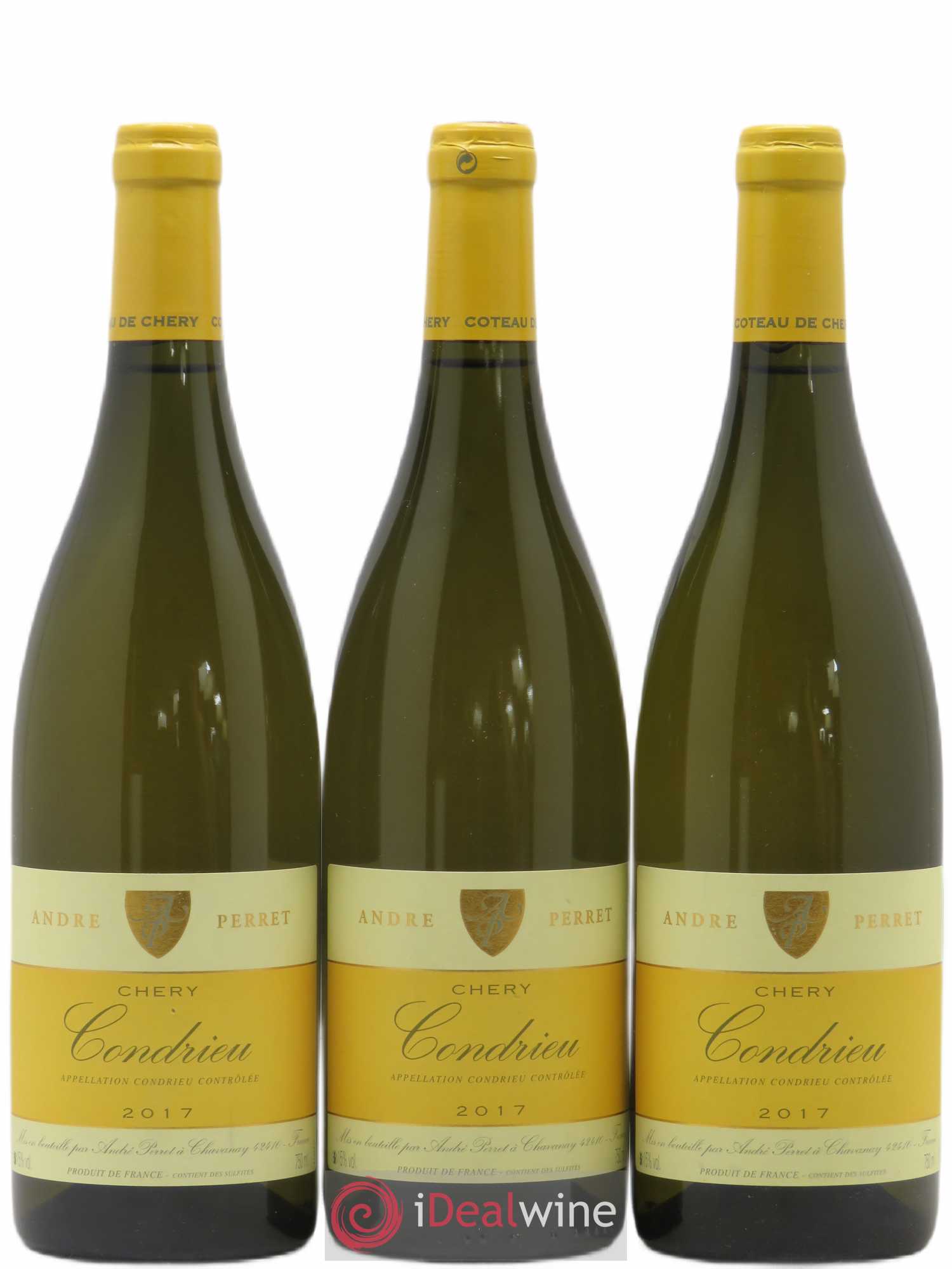 Condrieu Chery André Perret 2017 - Lot de 3 bouteilles - 0