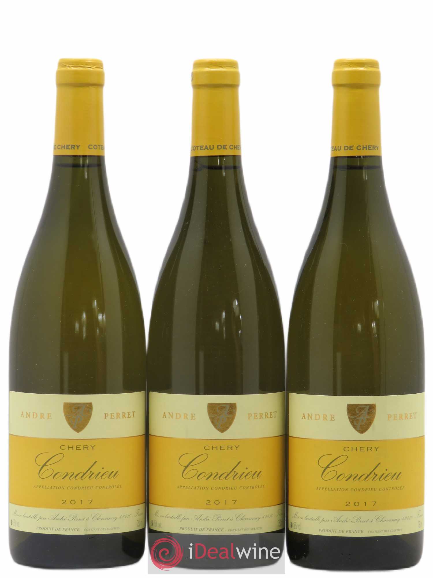 Condrieu Chery André Perret 2017 - Lot de 3 bouteilles - 0