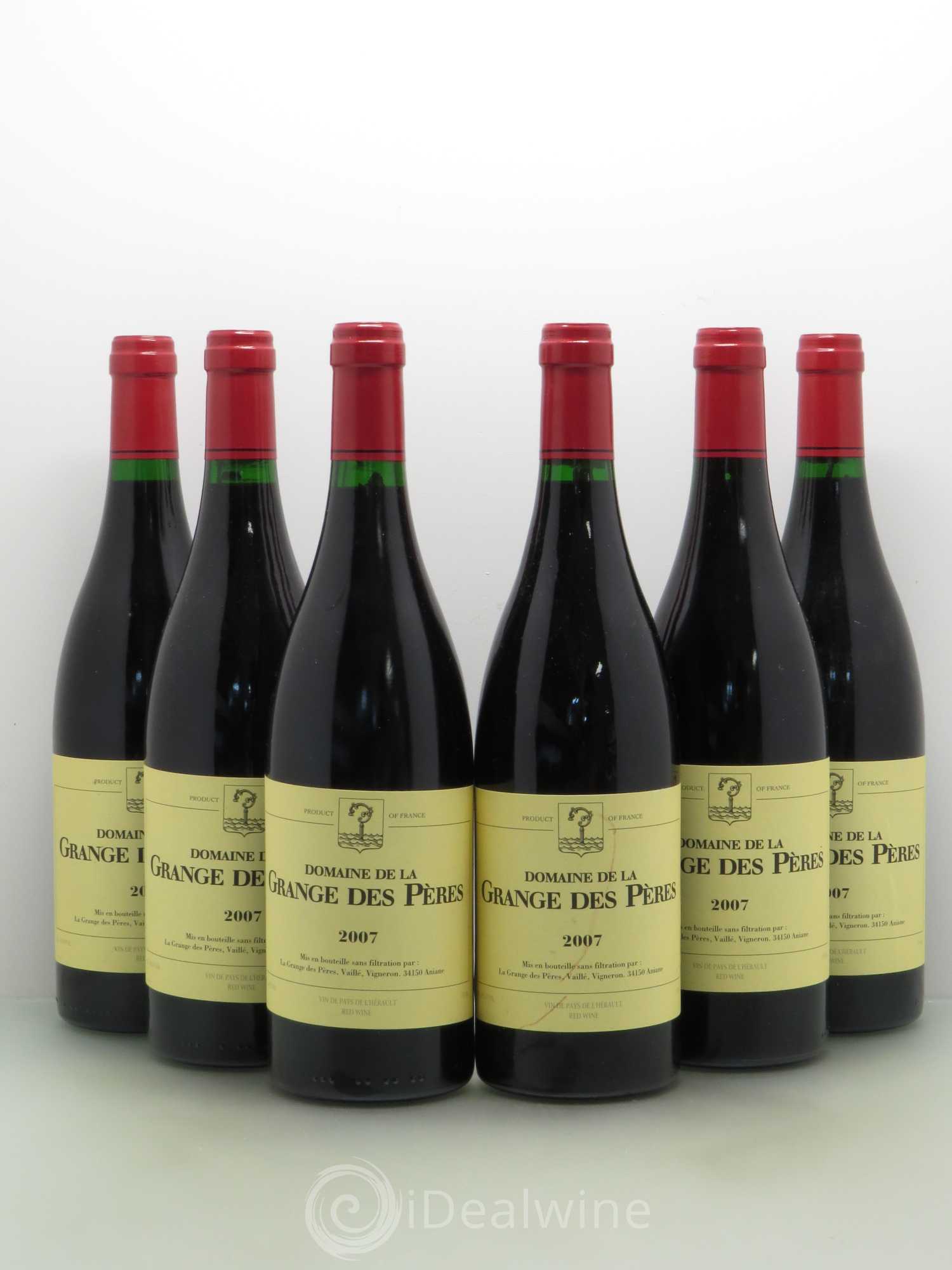 Pays d'Hérault Grange des Pères Laurent Vaillé 2007 - Lot de 6 bouteilles - 0