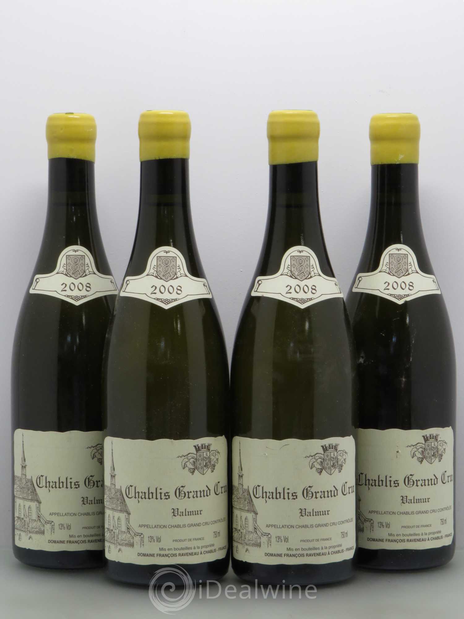 Chablis Grand Cru Valmur Raveneau (Domaine) 2008 - Lot de 4 bouteilles - 0