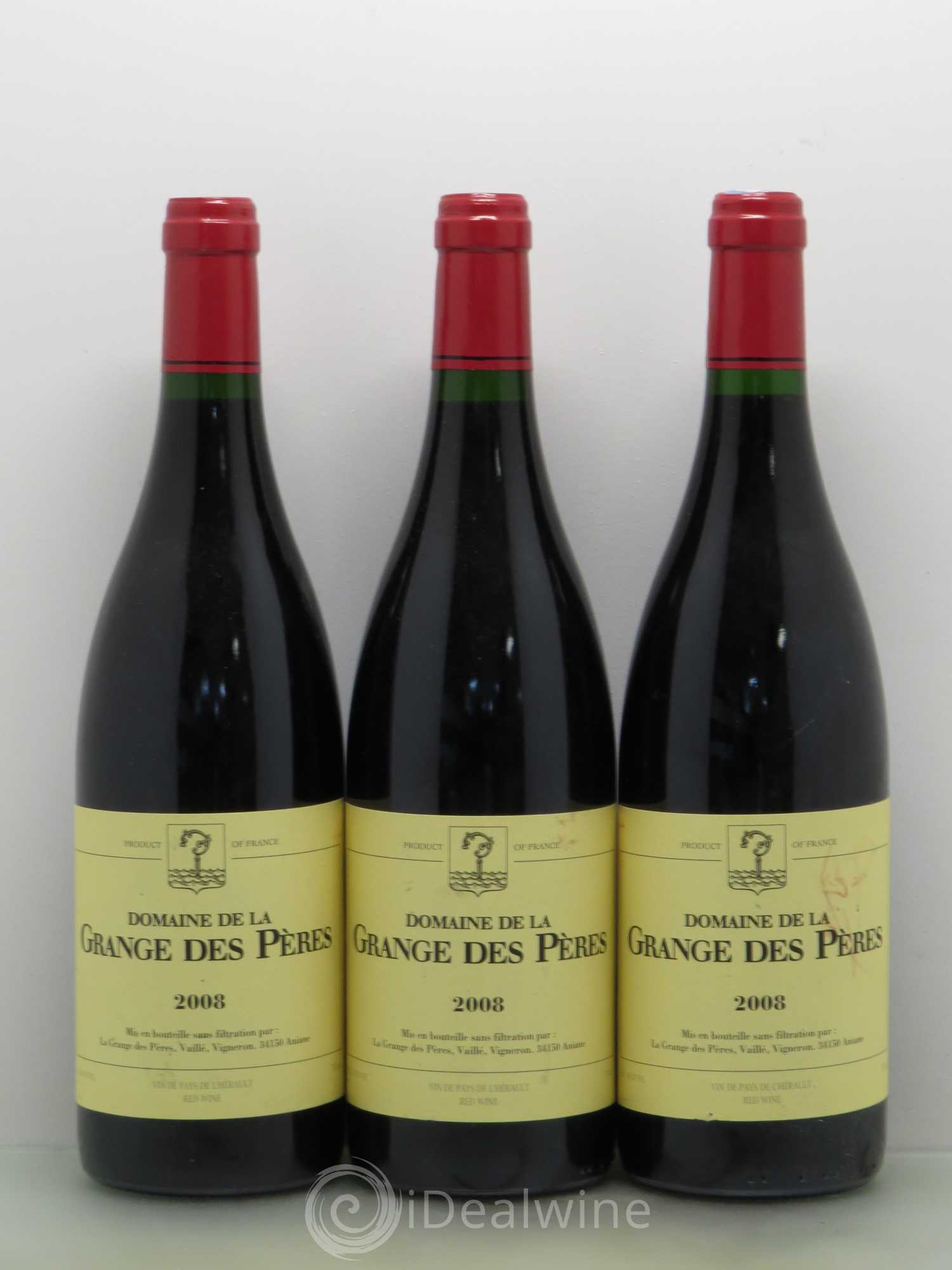 Pays d'Hérault Grange des Pères Laurent Vaillé 2008 - Lot de 3 bouteilles - 0