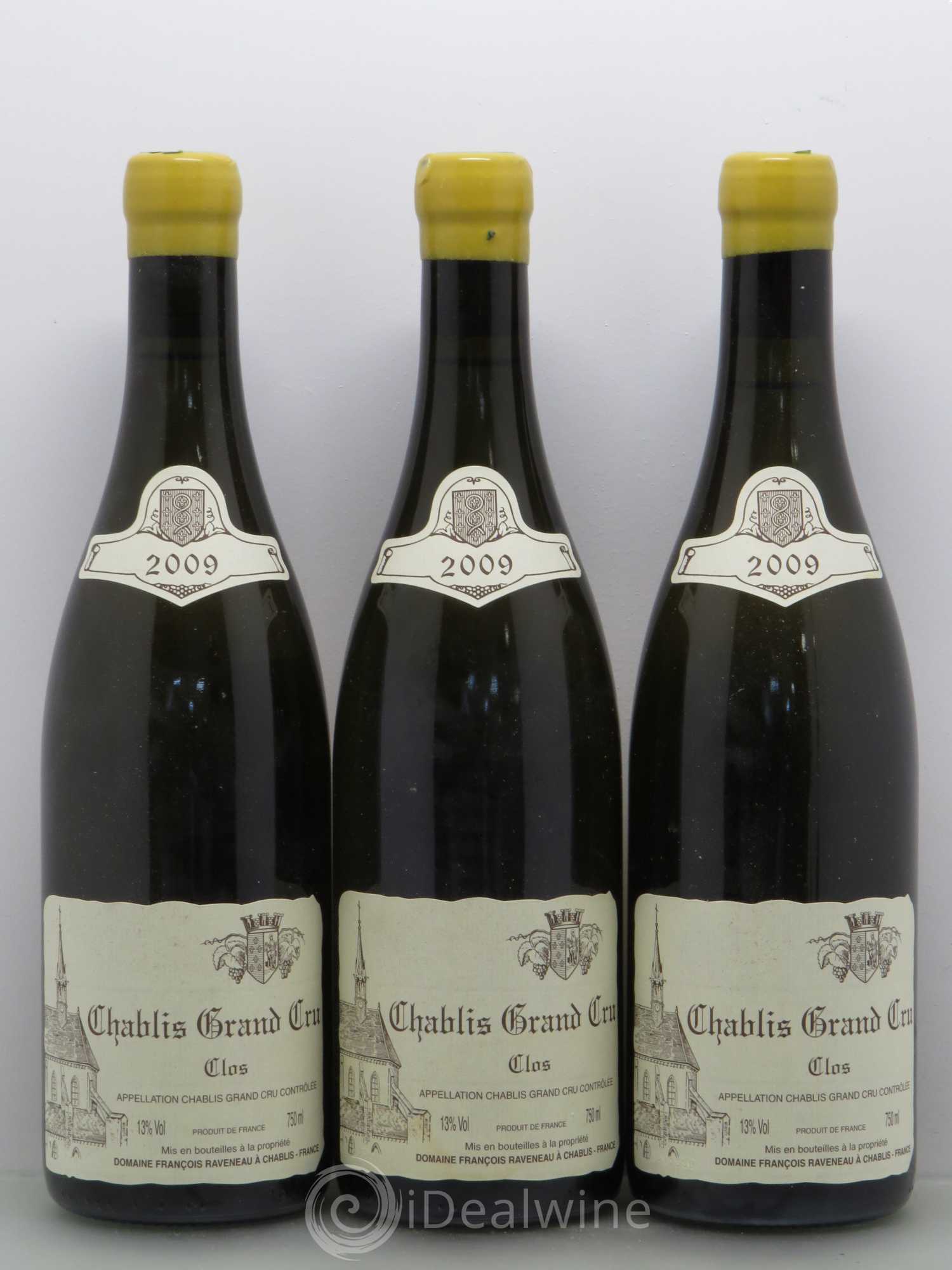 Chablis Grand Cru Clos Raveneau (Domaine) 2009 - Lot de 6 bouteilles - 1