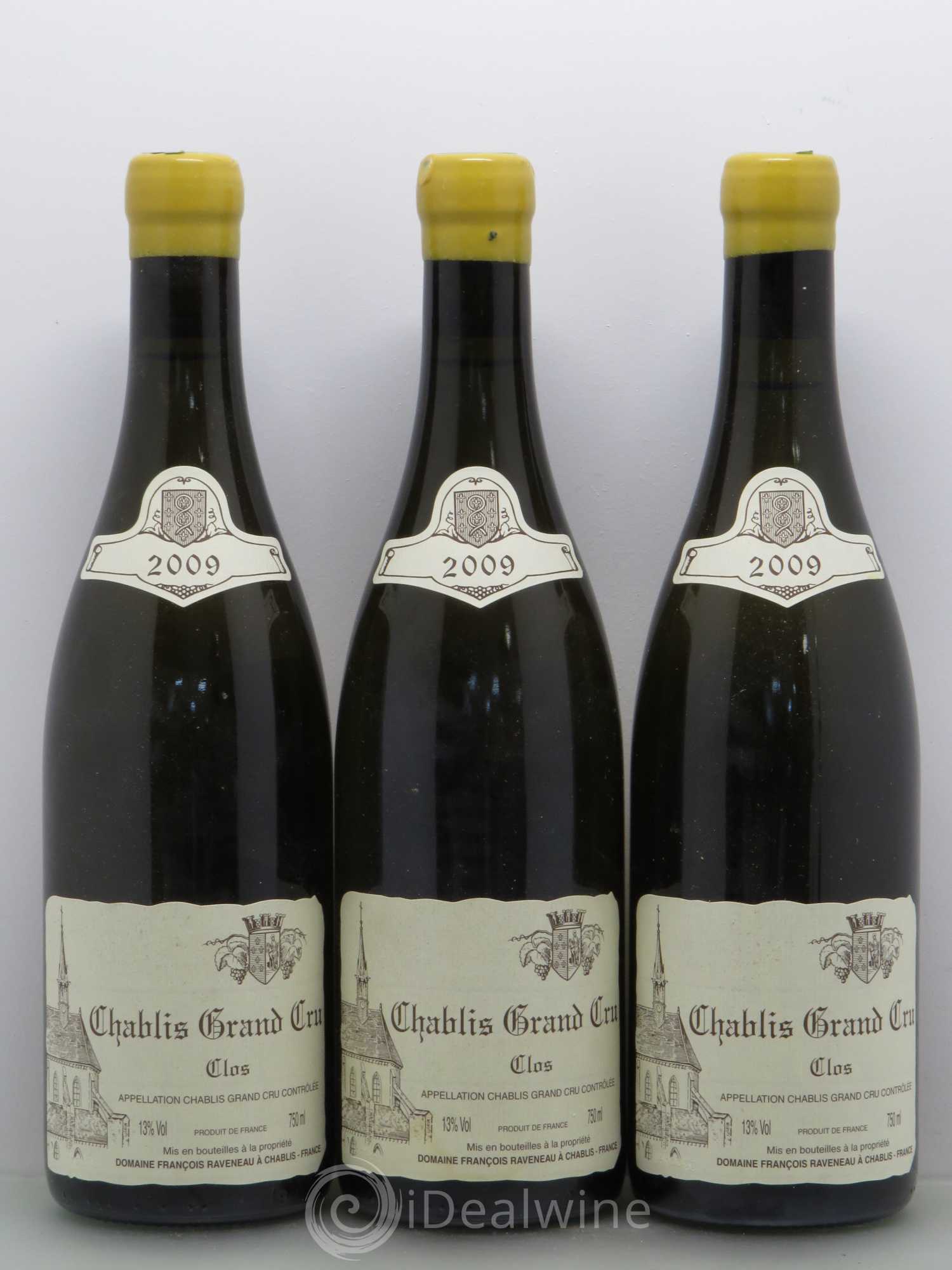 Chablis Grand Cru Clos Raveneau (Domaine) 2009 - Lot de 6 bouteilles - 2
