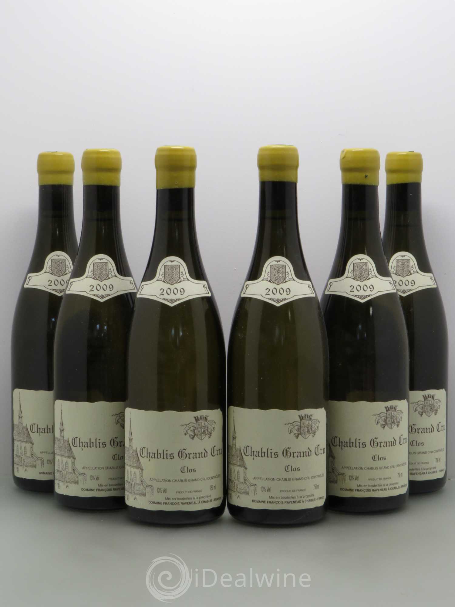 Chablis Grand Cru Clos Raveneau (Domaine) 2009 - Lot de 6 bouteilles - 0