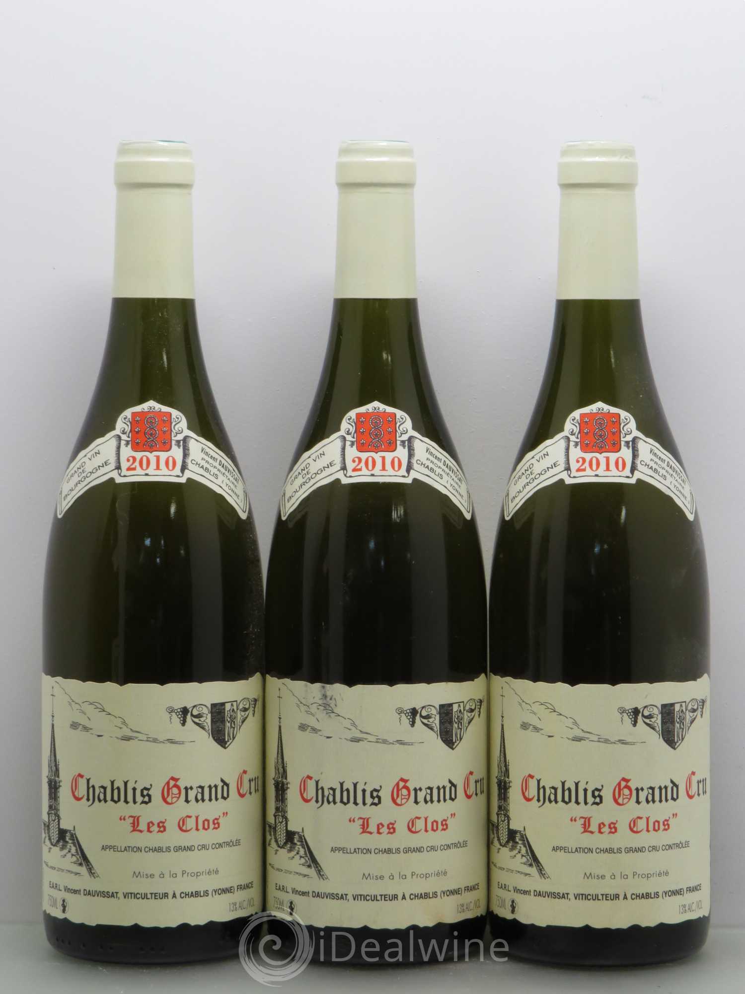 Chablis Grand Cru Les Clos Vincent Dauvissat (Domaine) 2010 - Lot de 6 bouteilles - 1