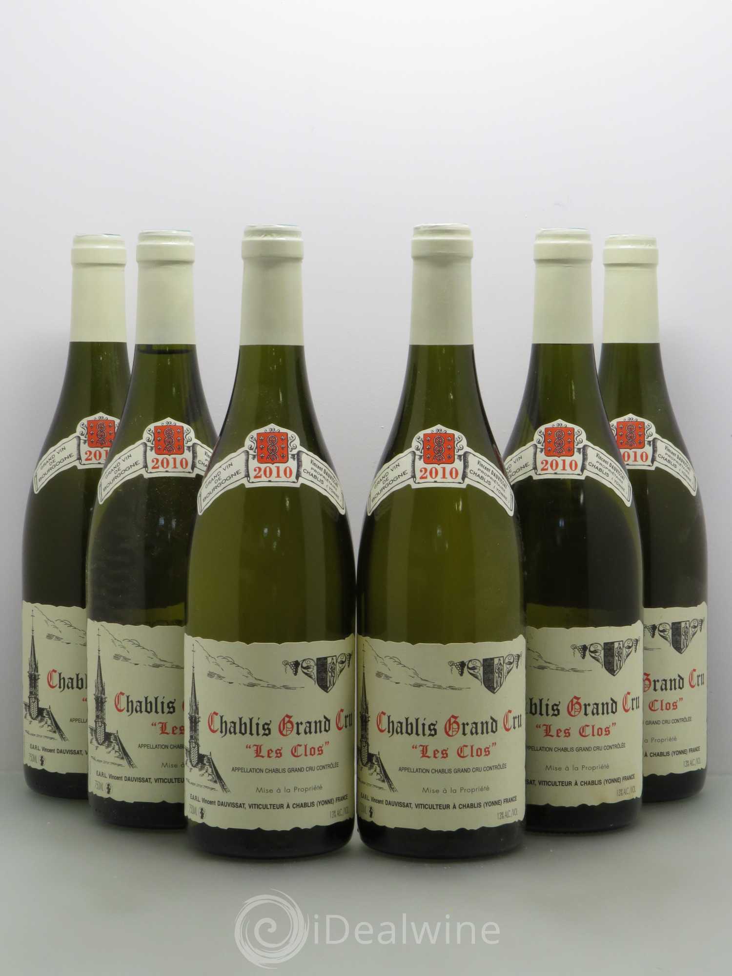 Chablis Grand Cru Les Clos Vincent Dauvissat (Domaine) 2010 - Lot de 6 bouteilles - 0