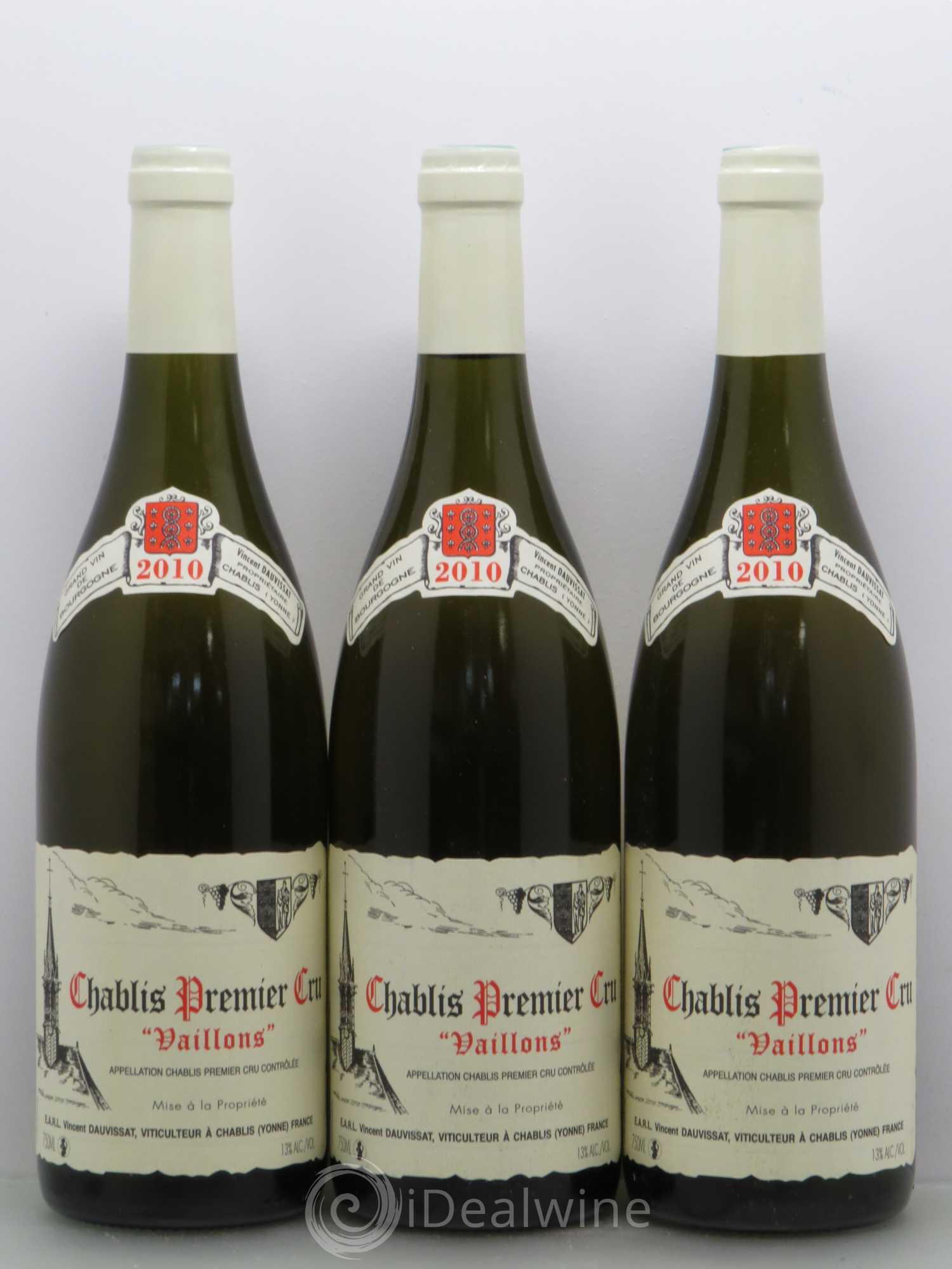 Chablis 1er Cru Vaillons Vincent Dauvissat (Domaine) 2010 - Lot de 6 bouteilles - 2