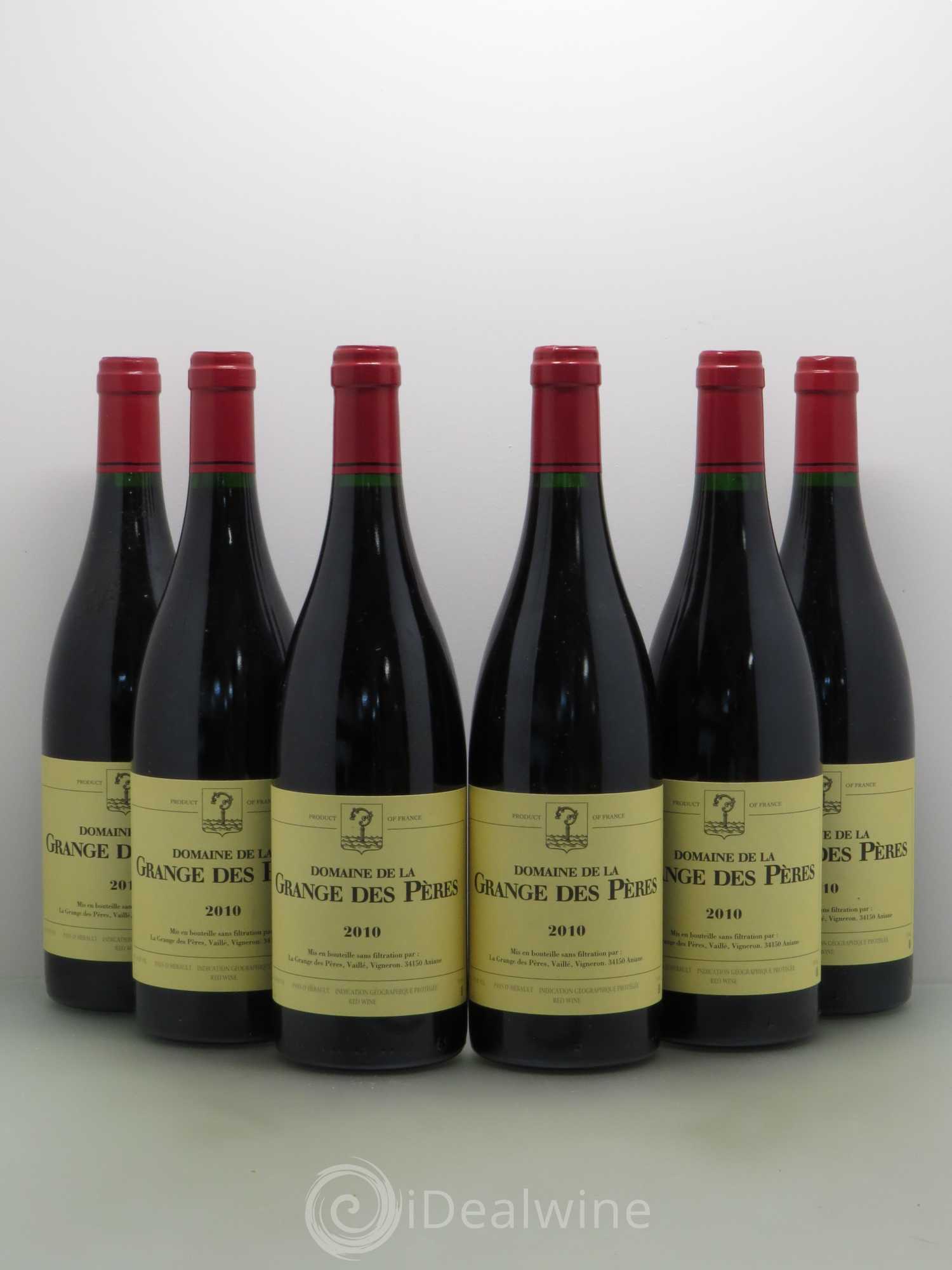 Pays d'Hérault Grange des Pères Laurent Vaillé 2010 - Lot de 6 bouteilles - 0