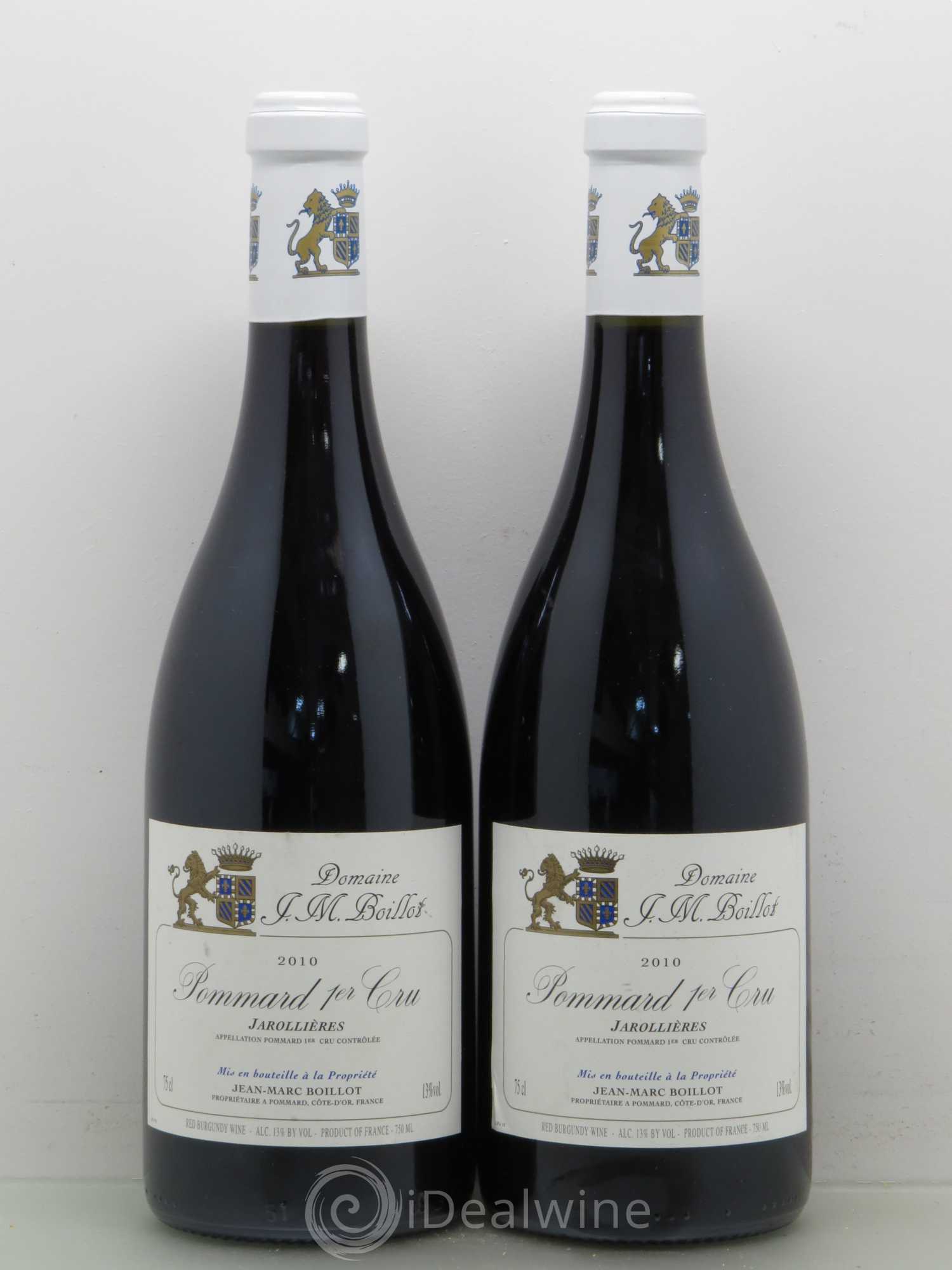 Pommard 1er Cru Jarollieres J-M Boillot 2010 - Posten von 2 Flaschen - 0