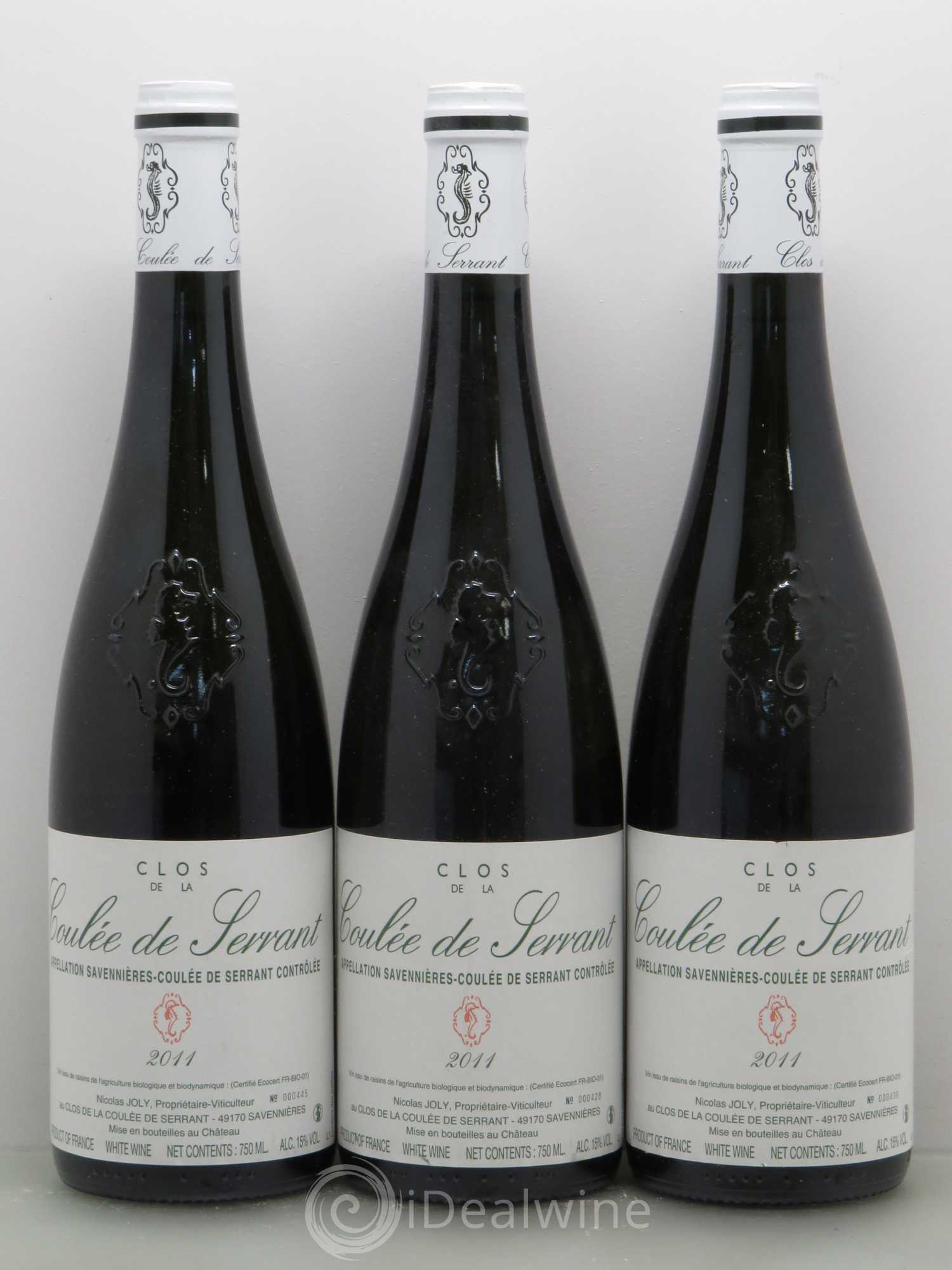 Savennières Clos de la Coulée de Serrant Vignobles de la Coulée de Serrant - Nicolas Joly 2011 - Lot de 6 bouteilles - 2