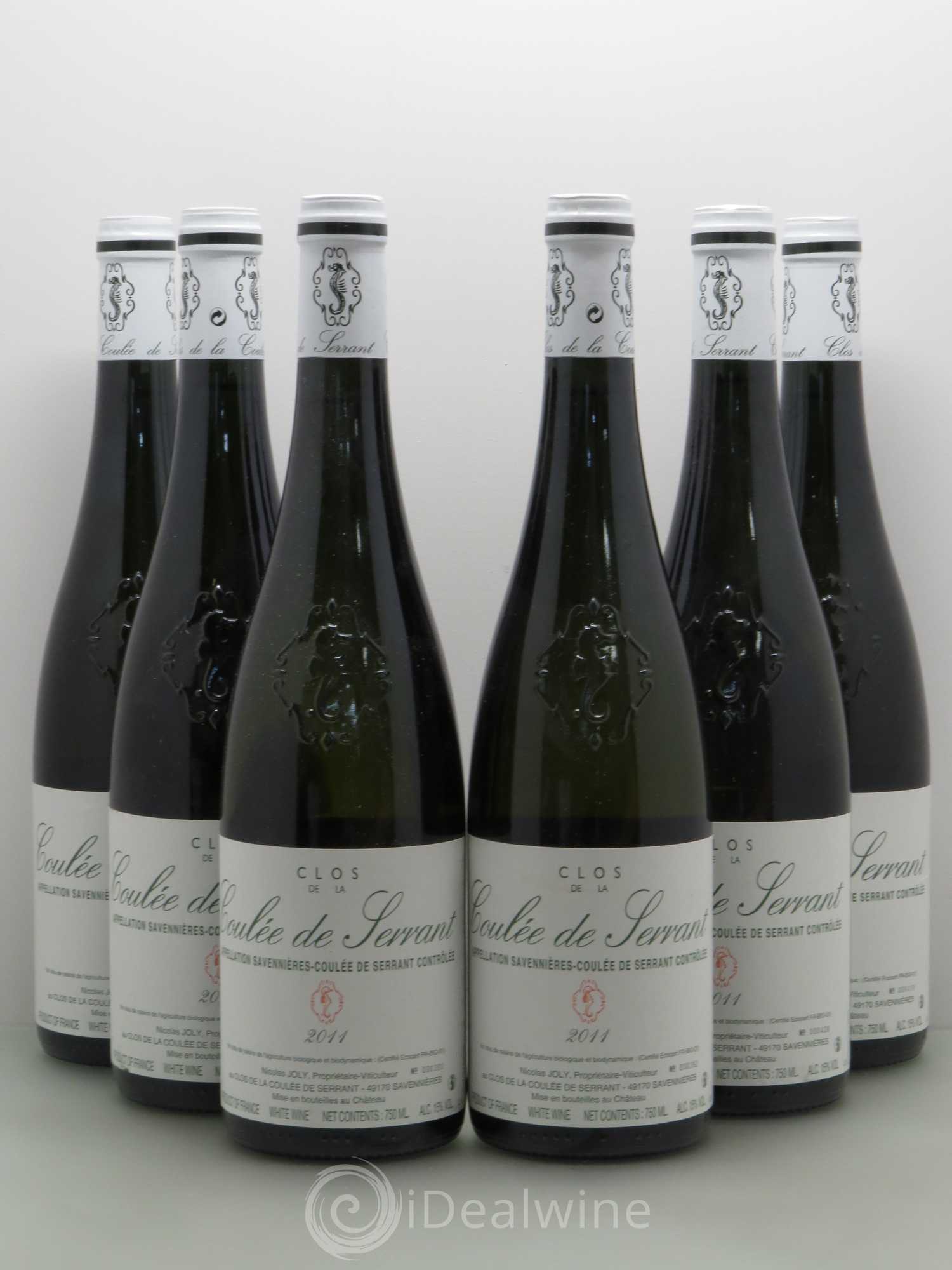 Savennières Clos de la Coulée de Serrant Vignobles de la Coulée de Serrant - Nicolas Joly 2011 - Lot de 6 bouteilles - 0