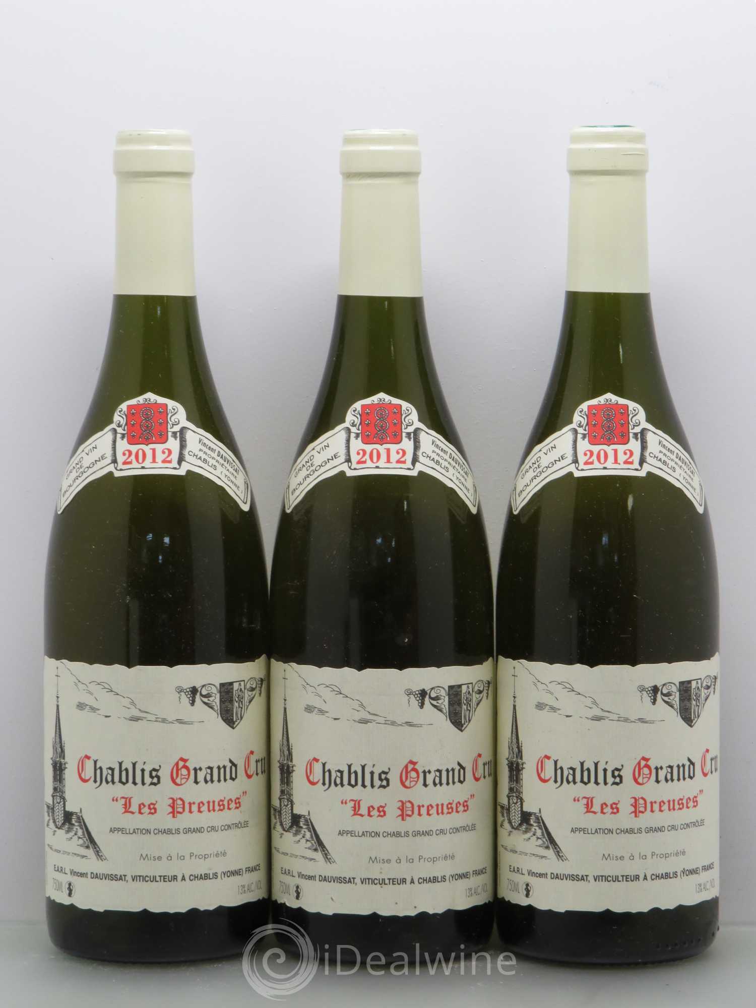 Chablis Grand Cru Les Preuses Vincent Dauvissat (Domaine) 2012 - Lot de 6 bouteilles - 1