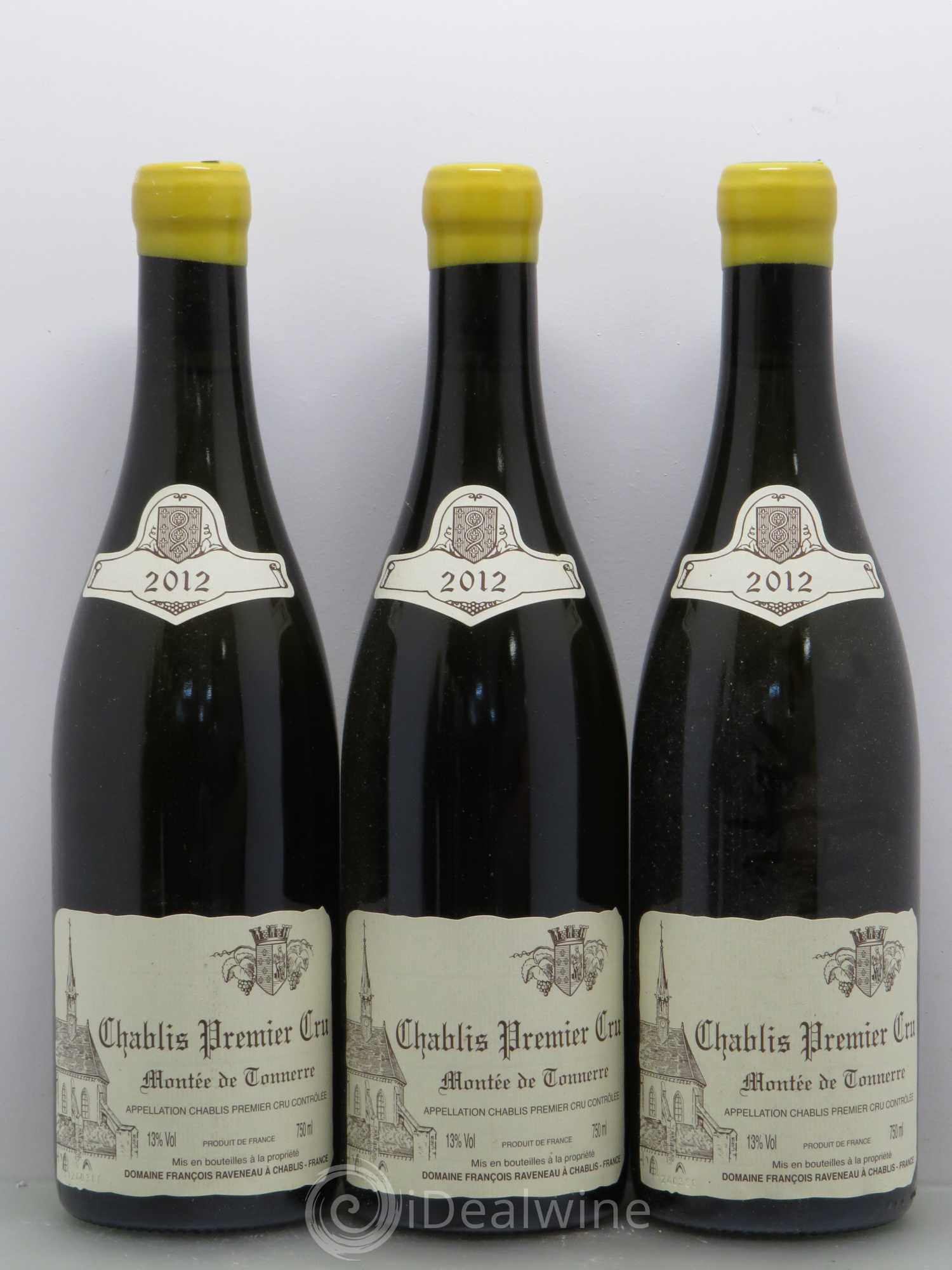 Chablis 1er Cru Montée de Tonnerre Raveneau (Domaine) 2012 - Lot de 12 bouteilles - 1