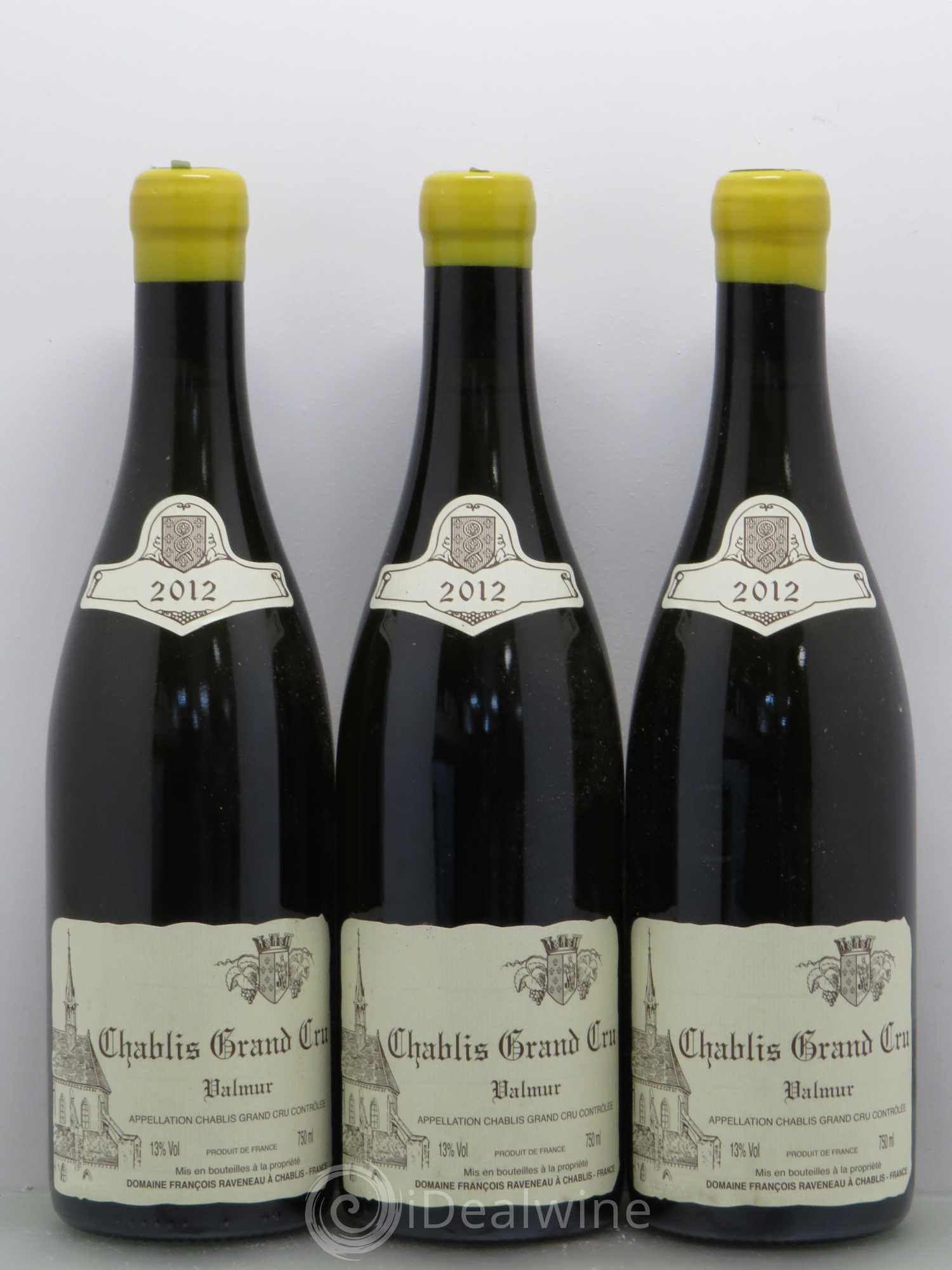 Chablis Grand Cru Valmur Raveneau (Domaine) 2012 - Lot de 3 bouteilles - 0