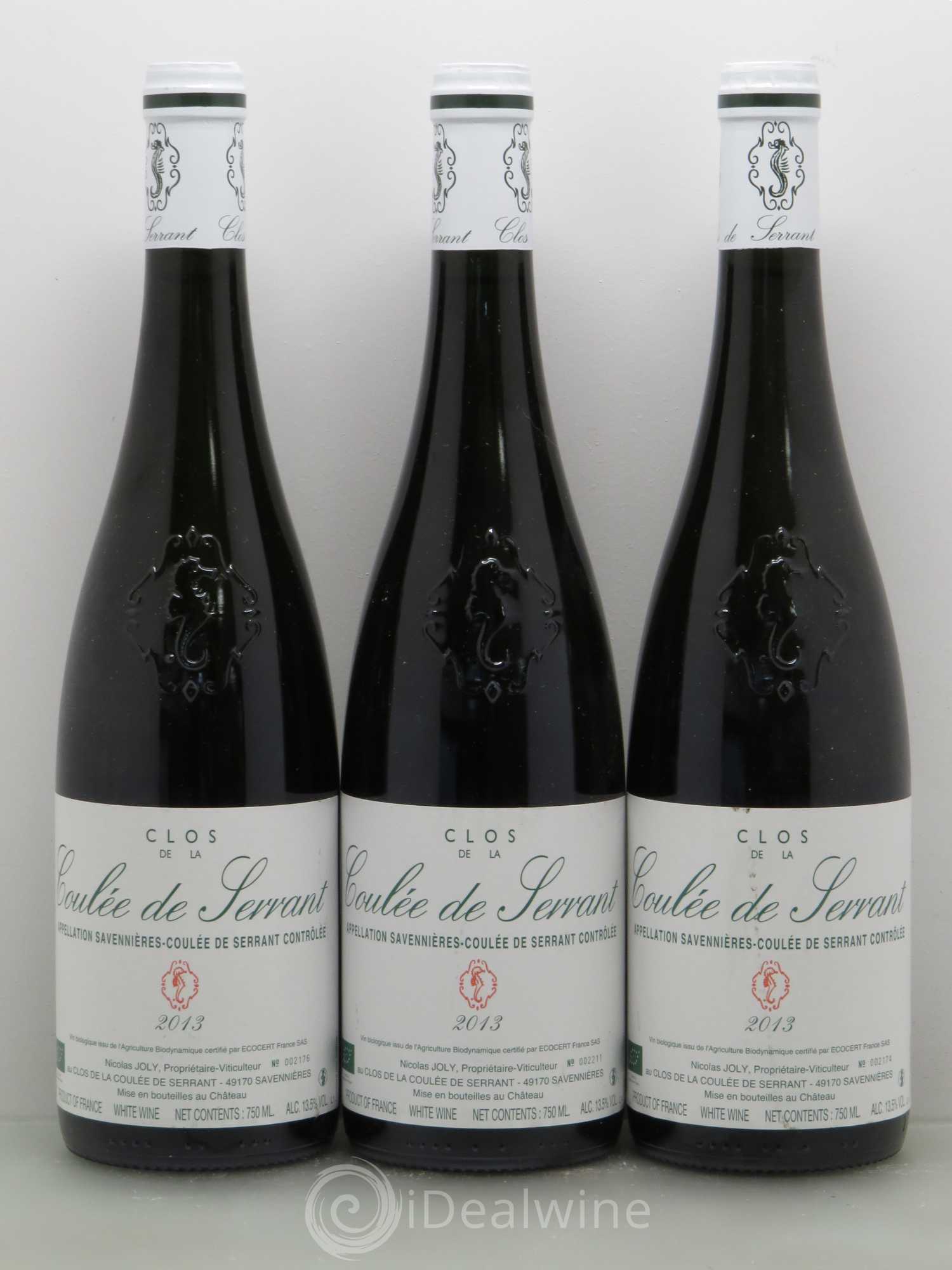 Savennières Clos de la Coulée de Serrant Vignobles de la Coulée de Serrant - Nicolas Joly 2013 - Lot de 6 bouteilles - 2