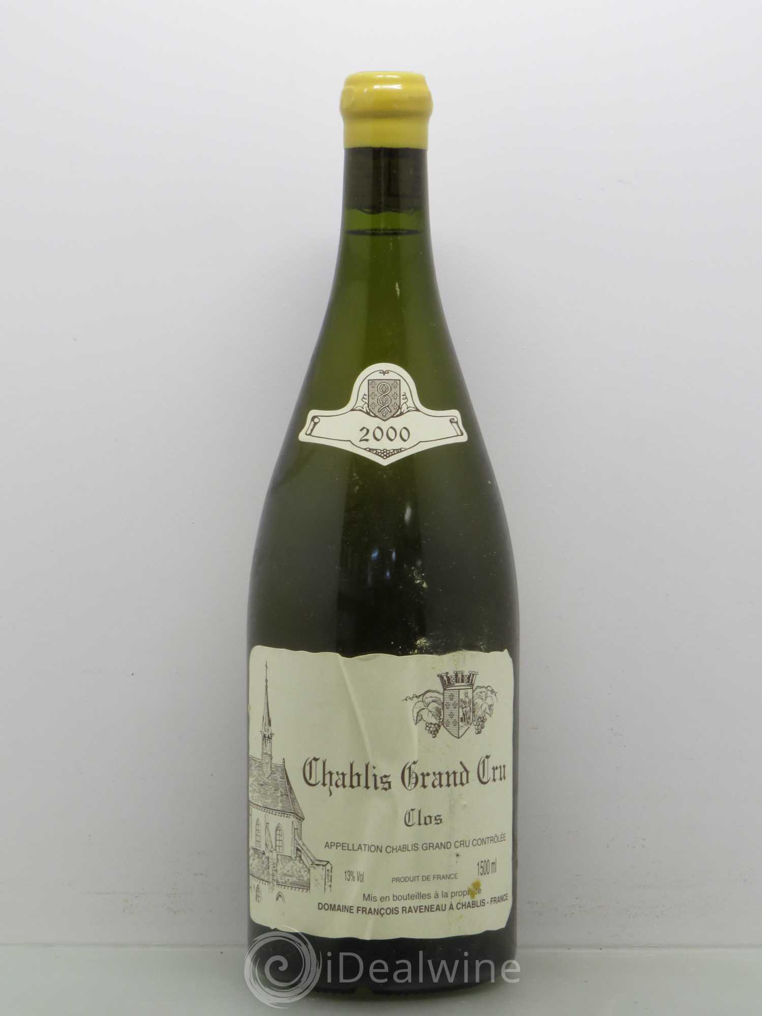 Chablis Grand Cru Clos Raveneau (Domaine) 2000 - Posten von 1 Magnum - 0