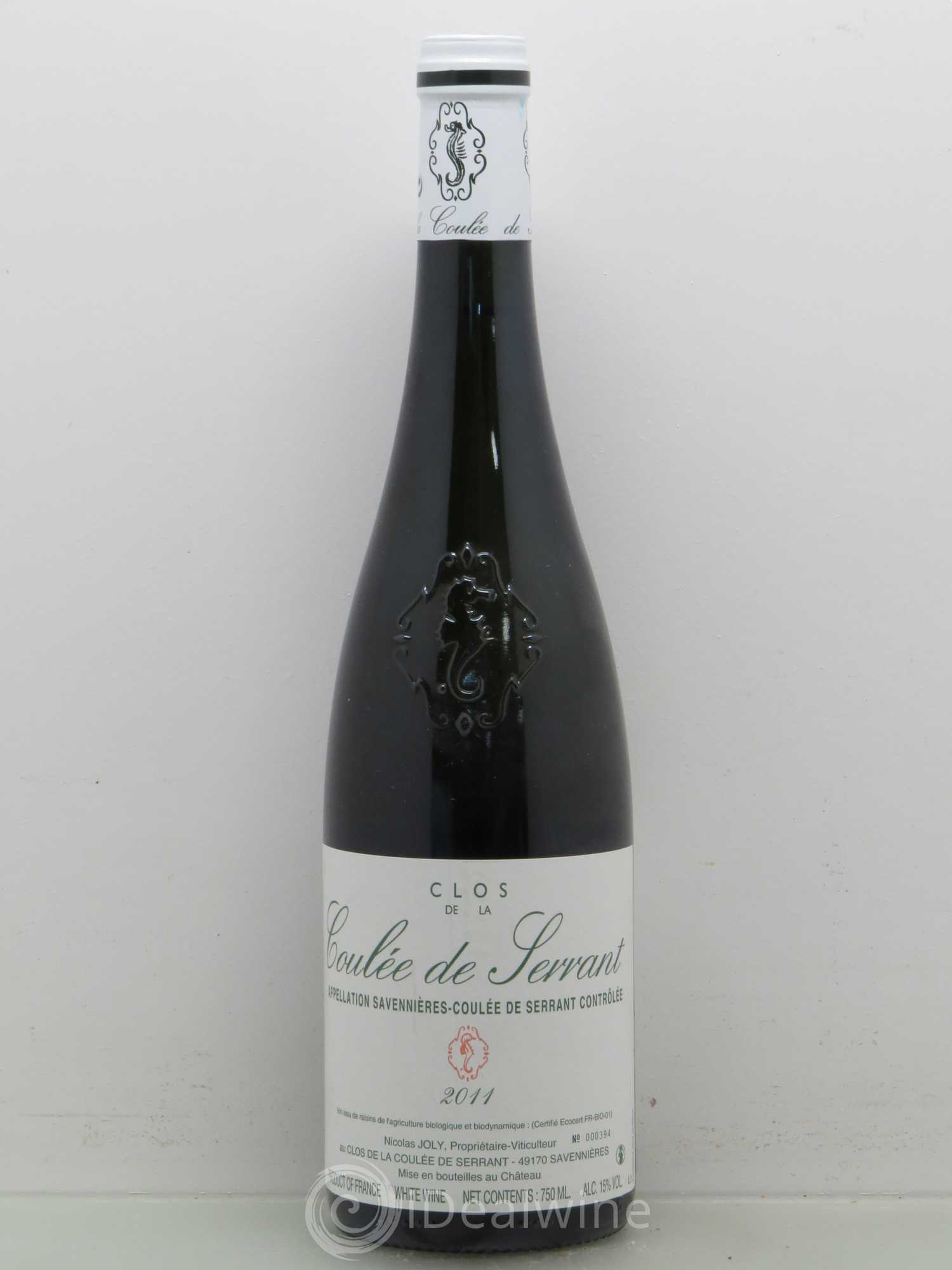 Savennières Clos de la Coulée de Serrant Vignobles de la Coulée de Serrant - Nicolas Joly 2011 - Lot de 1 bouteille - 0