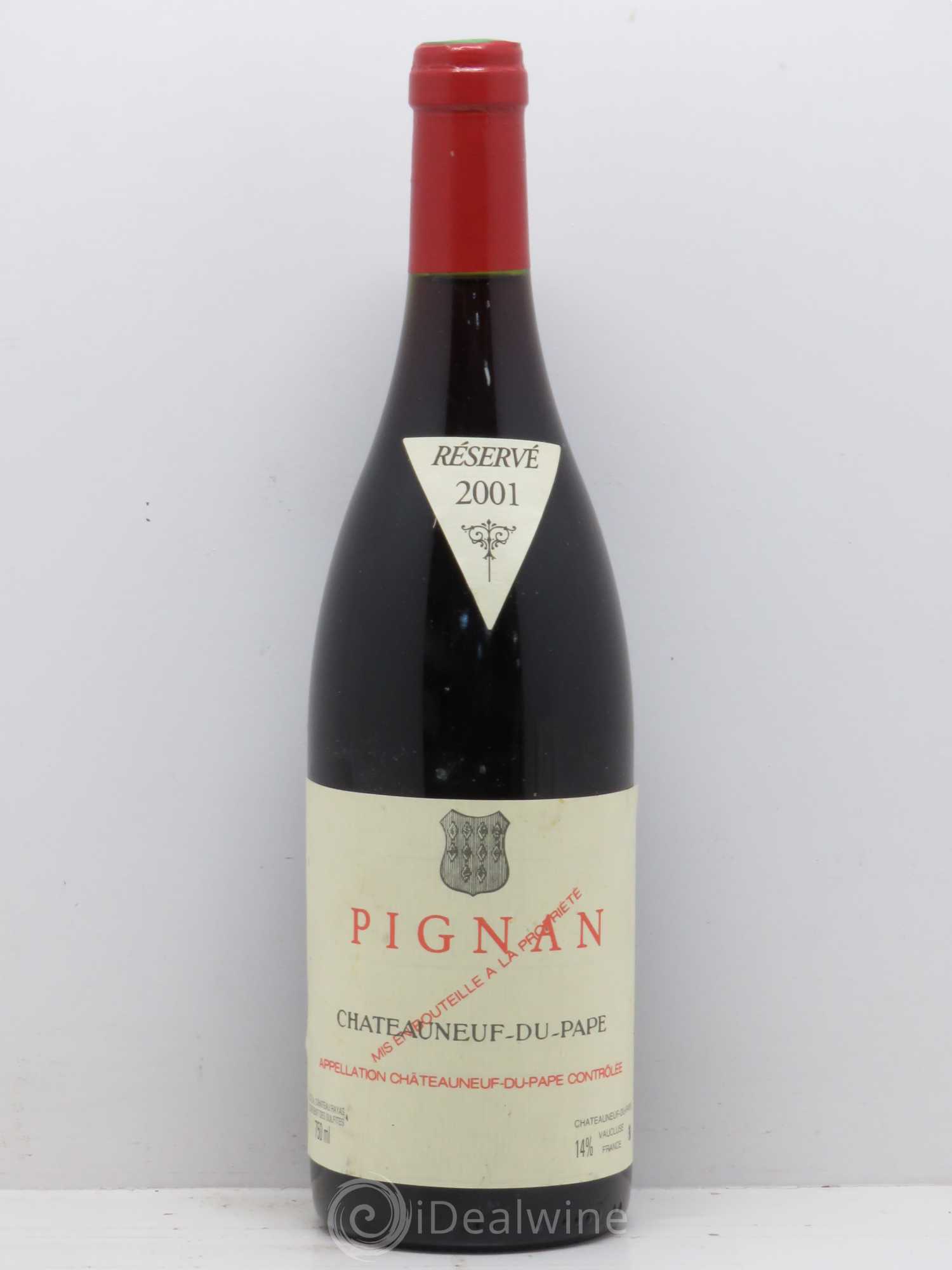 Châteauneuf-du-Pape Pignan Emmanuel Reynaud 2001 - Lot de 1 bouteille - 0