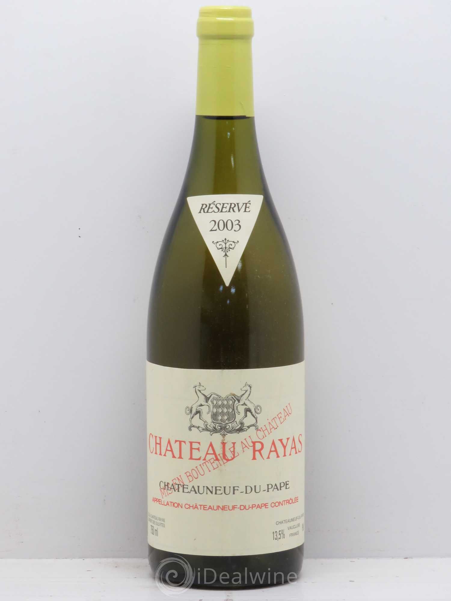 Châteauneuf-du-Pape Château Rayas Emmanuel Reynaud 2003 - Lot de 1 bouteille - 0