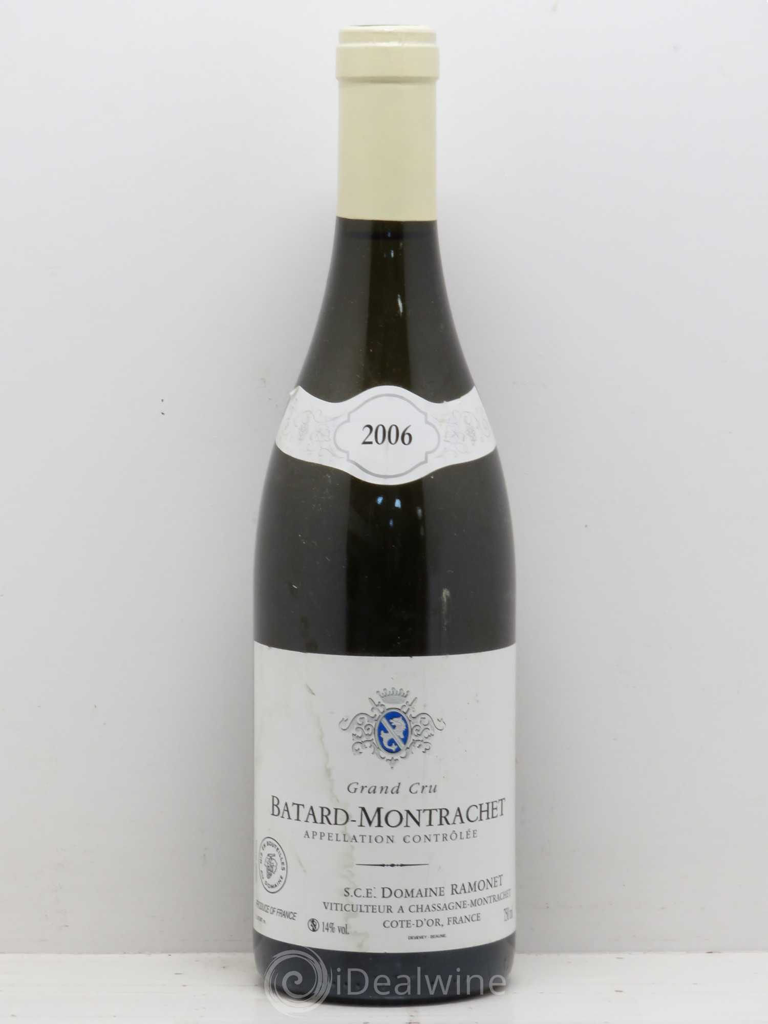 Bâtard-Montrachet Grand Cru Jean Claude Ramonet 2006 - Lot de 1 bouteille - 0
