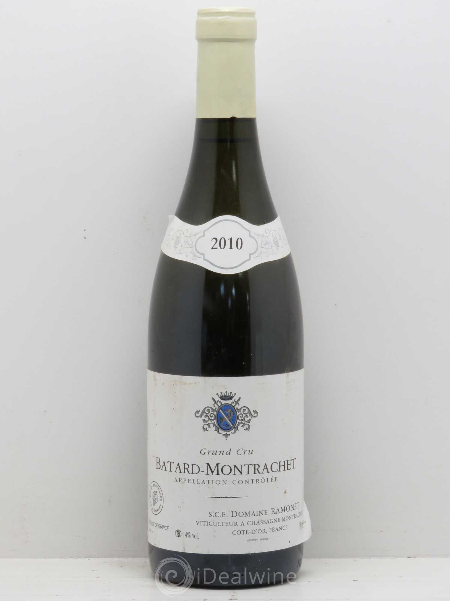 Bâtard-Montrachet Grand Cru Jean Claude Ramonet 2010 - Lot de 1 bouteille - 0