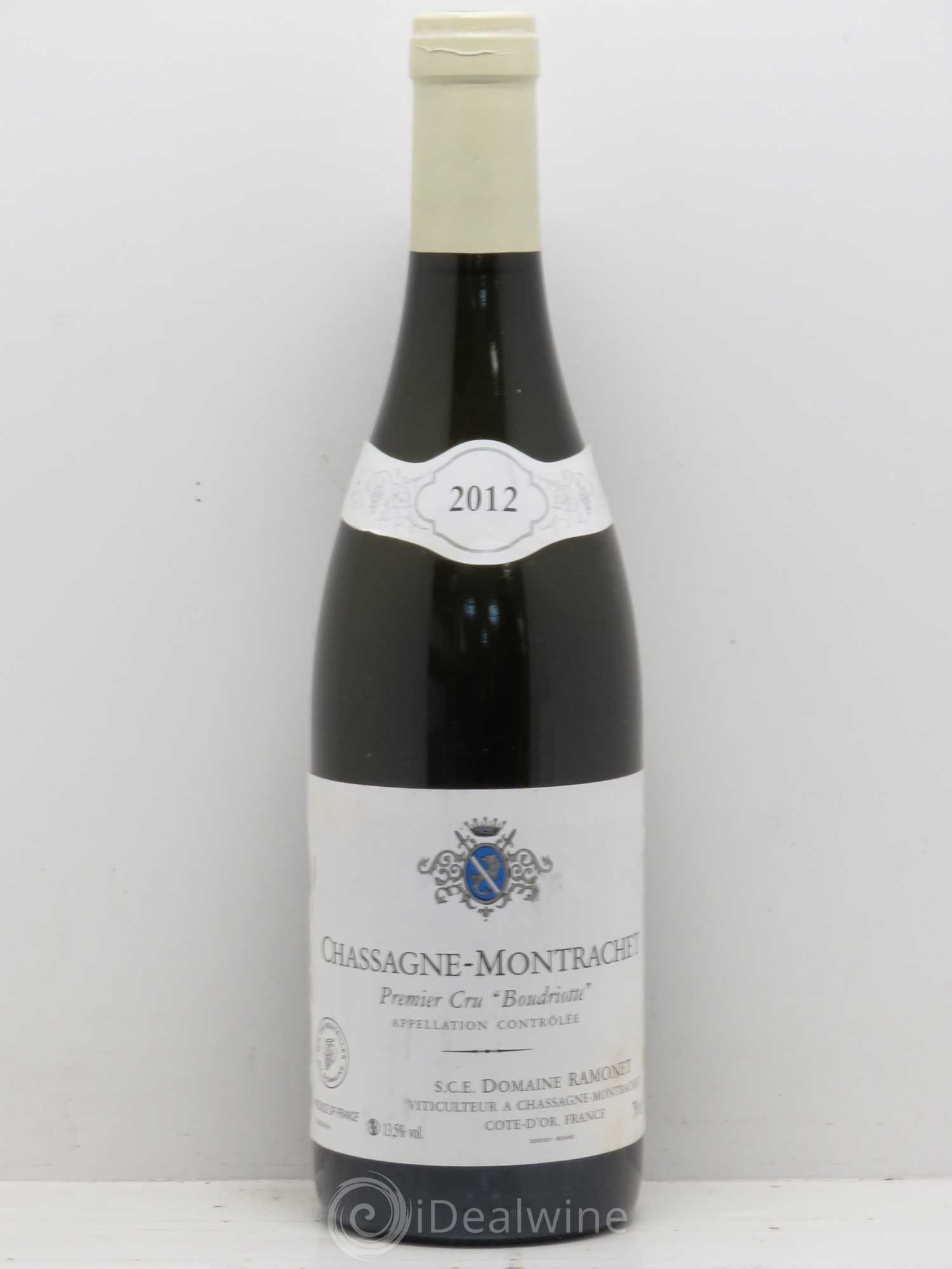 Chassagne-Montrachet 1er Cru Boudriotte Ramonet (Domaine) 2012 - Lot de 1 bouteille - 0