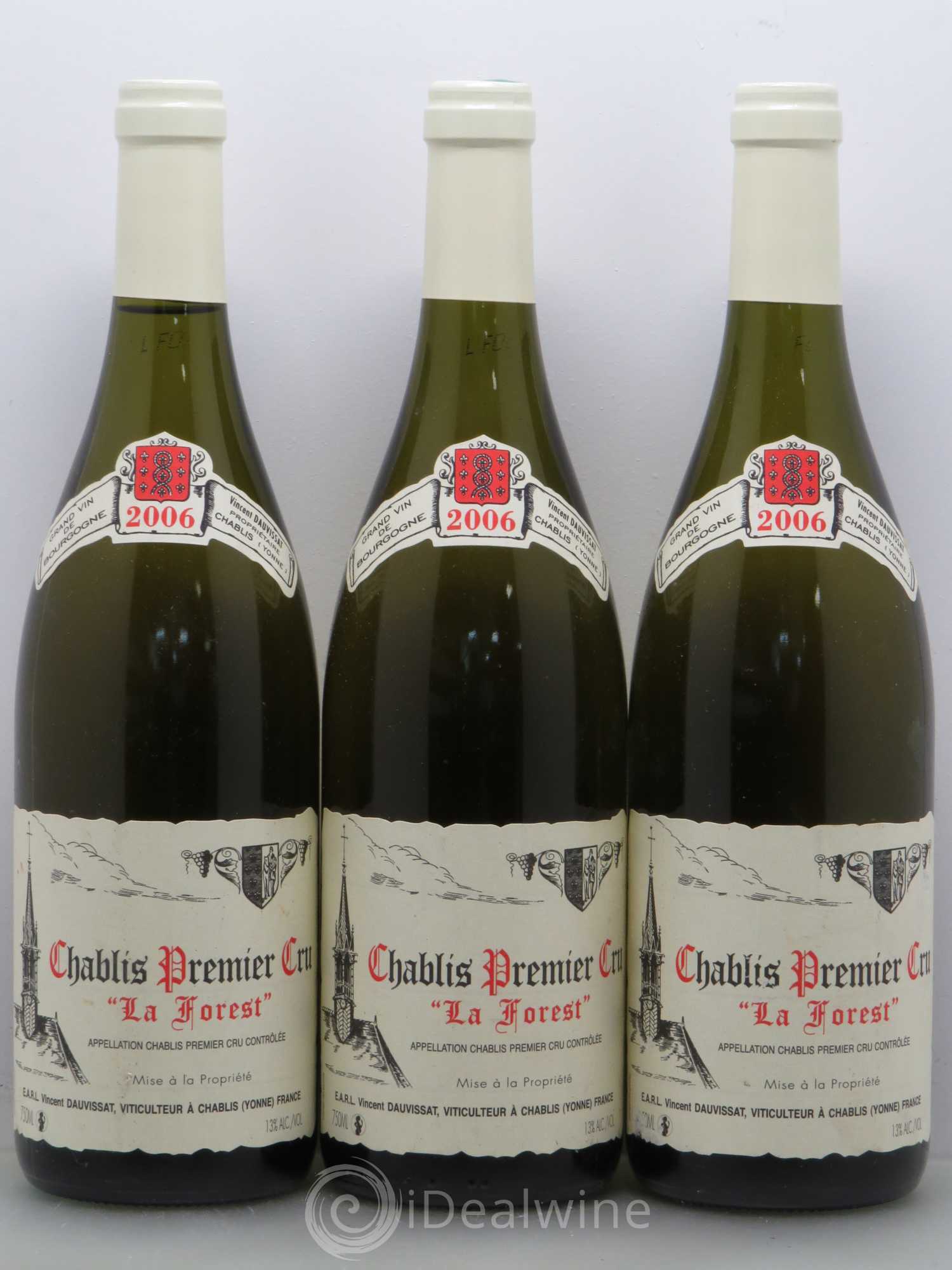 Chablis 1er Cru La Forest Vincent Dauvissat (Domaine) 2006 - Lot de 6 bouteilles - 2