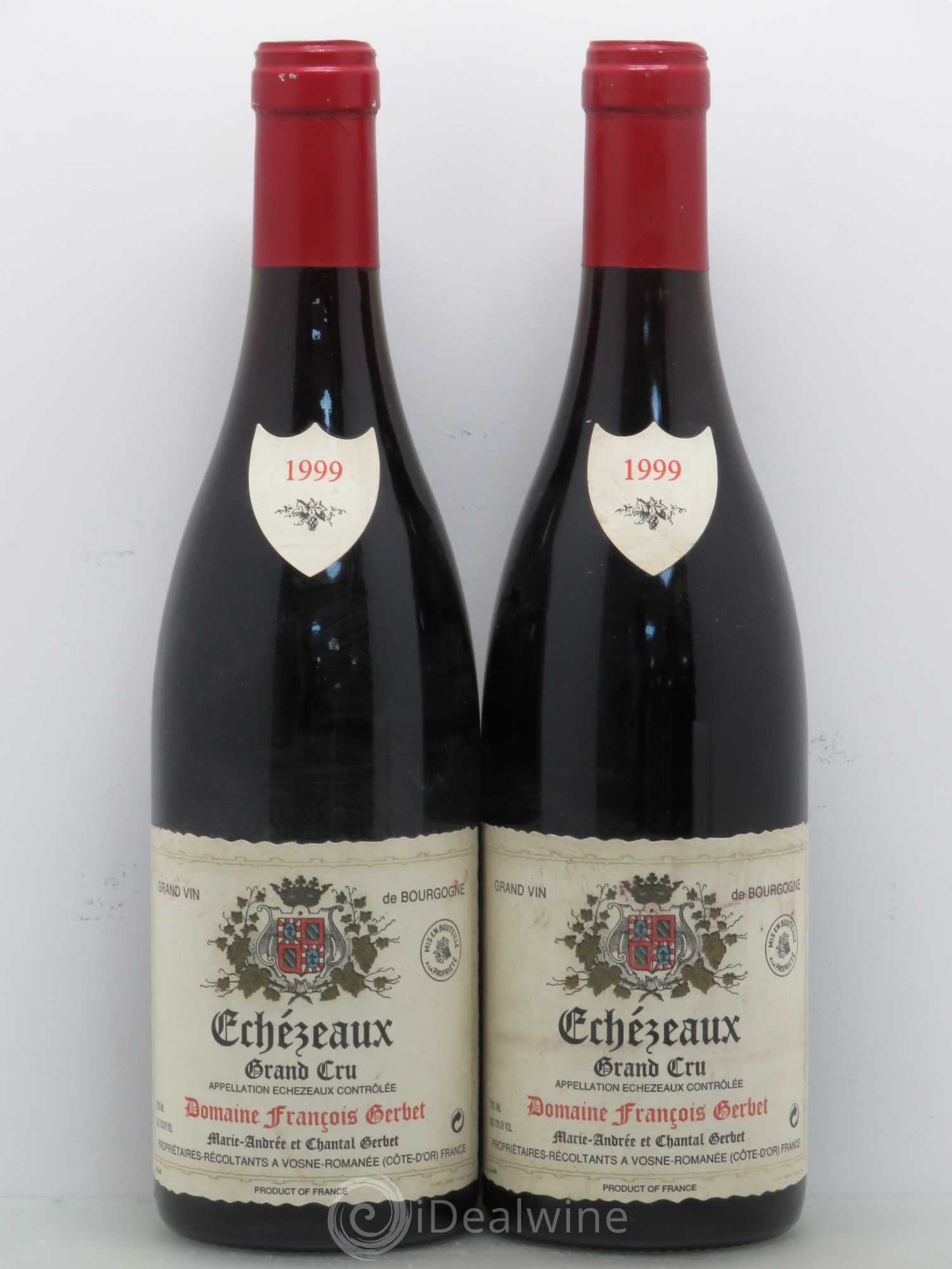 Echezeaux Grand Cru François Gerbet 1999 - Lot de 2 bouteilles - 0