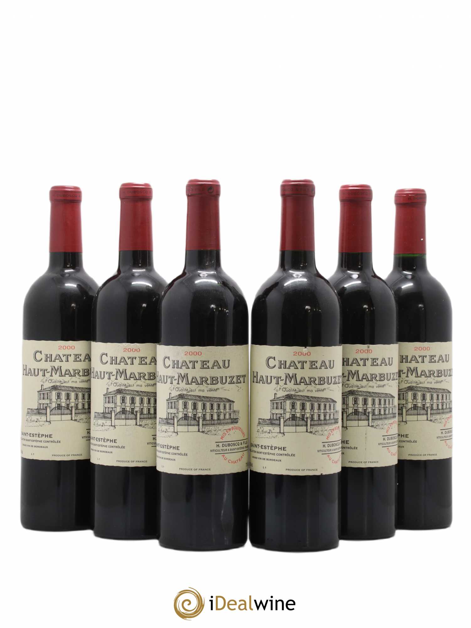 Château Haut Marbuzet 2000 - Lot de 6 bouteilles - 0