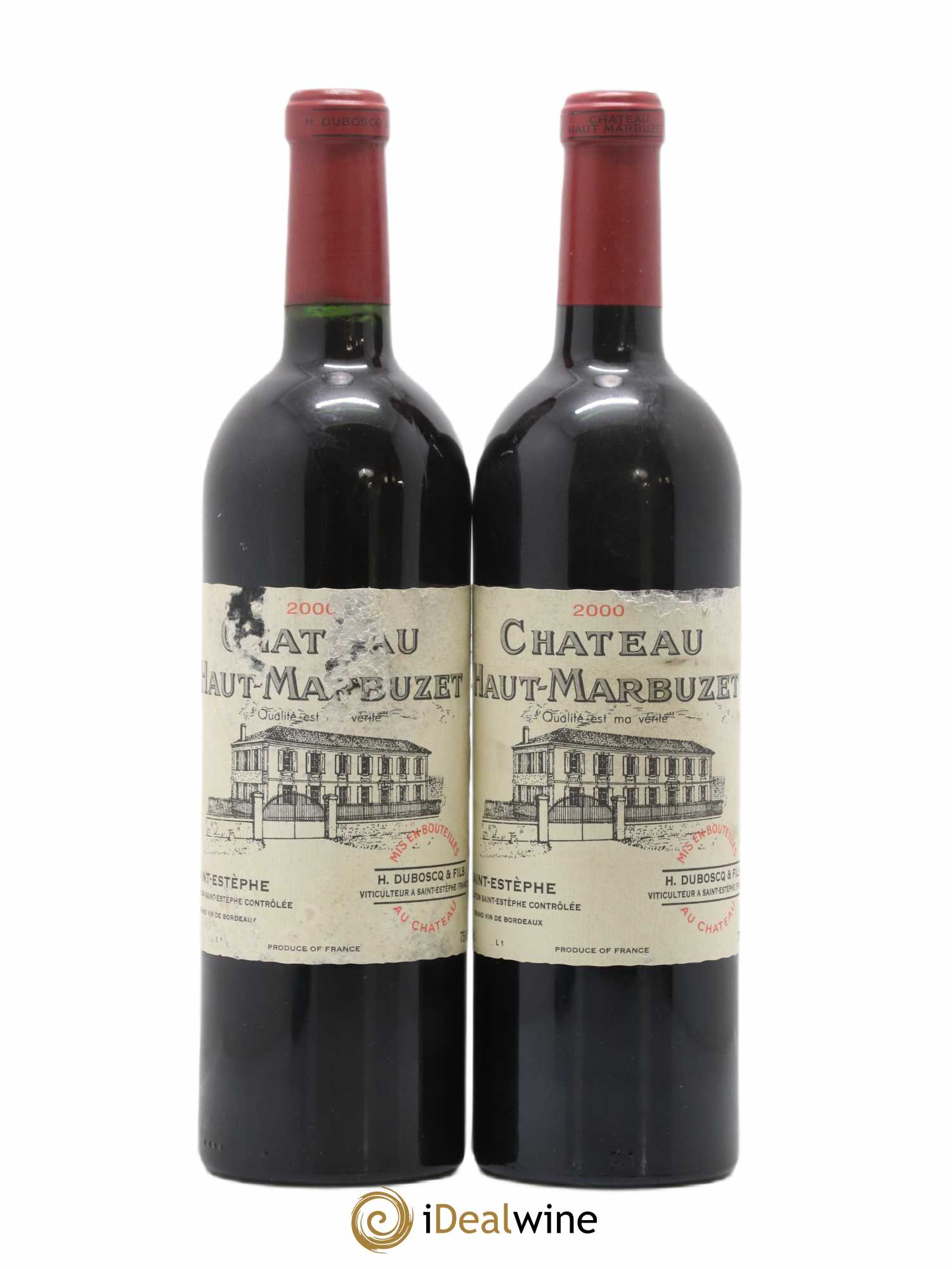 Château Haut Marbuzet 2000 - Lot de 2 bouteilles - 0