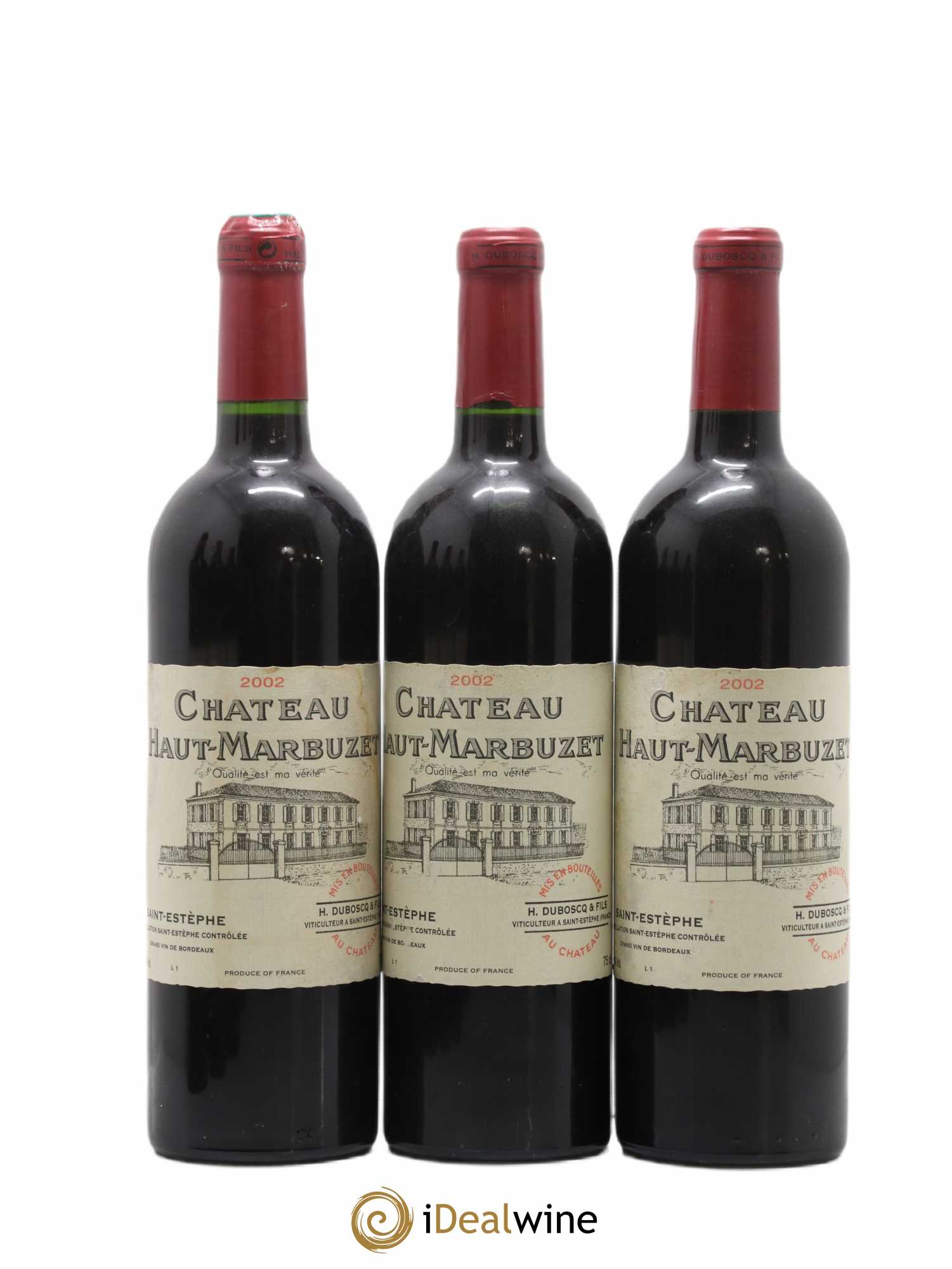 Château Haut Marbuzet 2002 - Lot de 6 bouteilles - 1