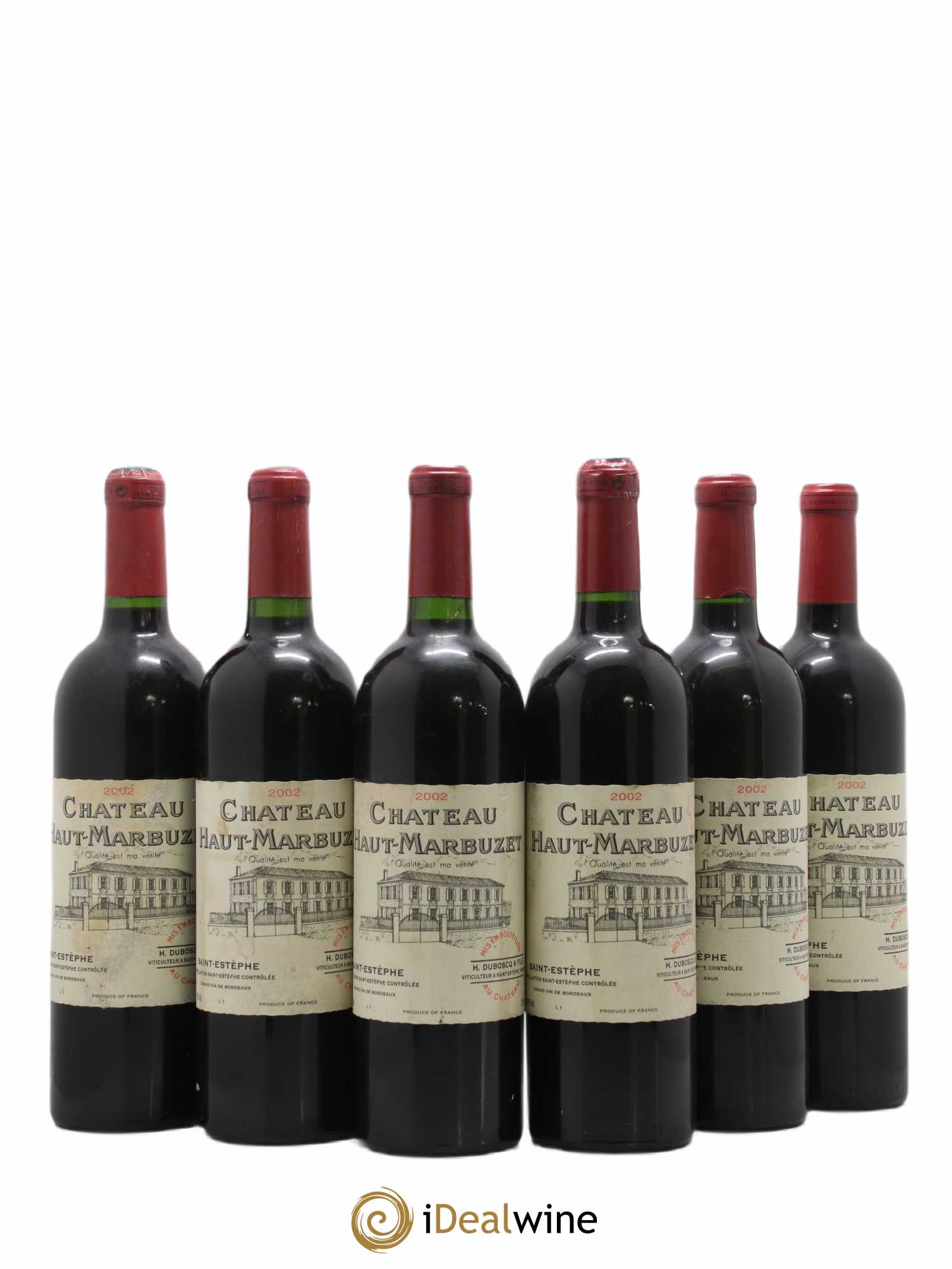 Château Haut Marbuzet 2002 - Lot de 6 bouteilles - 0