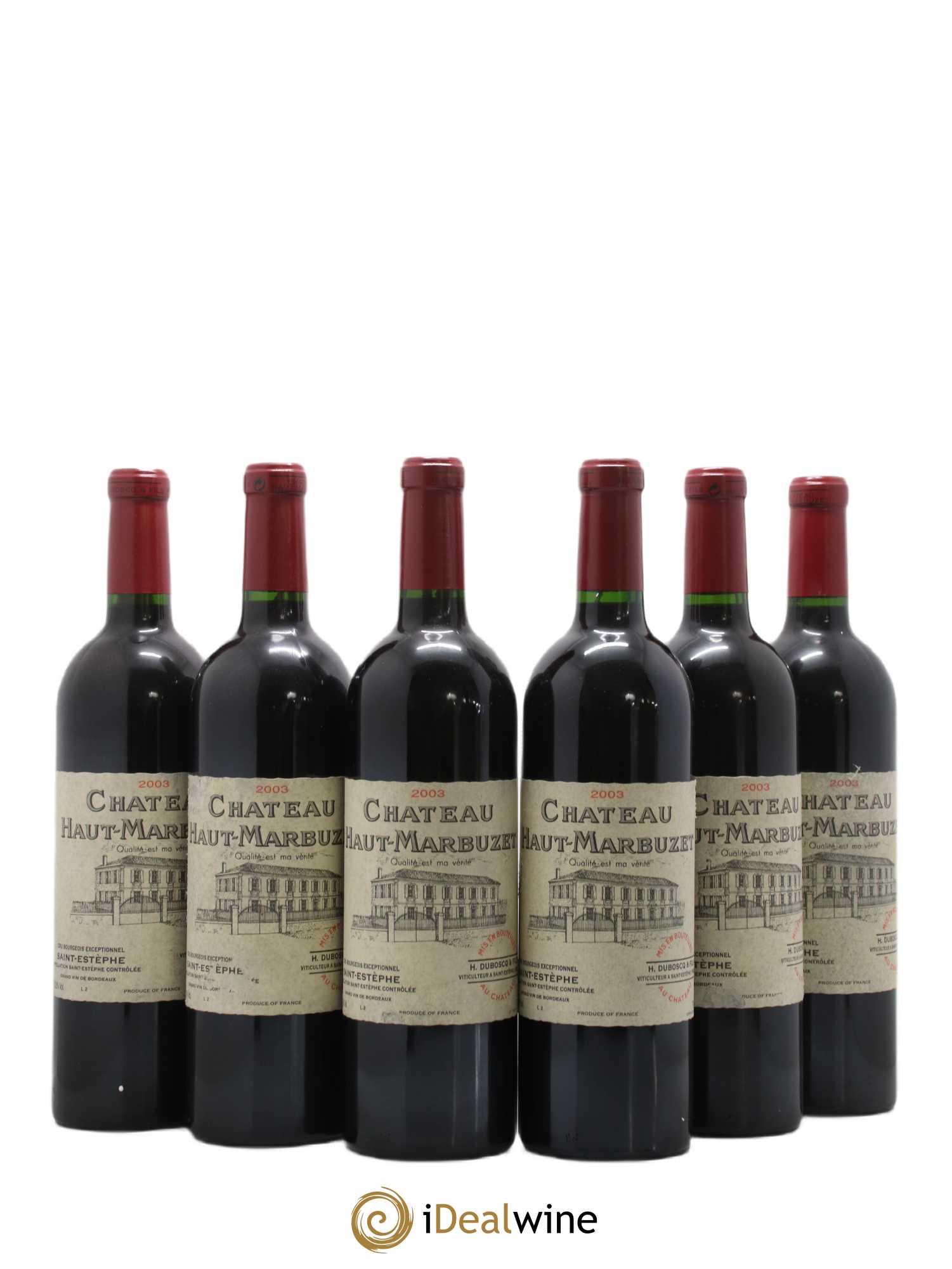 Château Haut Marbuzet 2003 - Lot de 6 bouteilles - 0