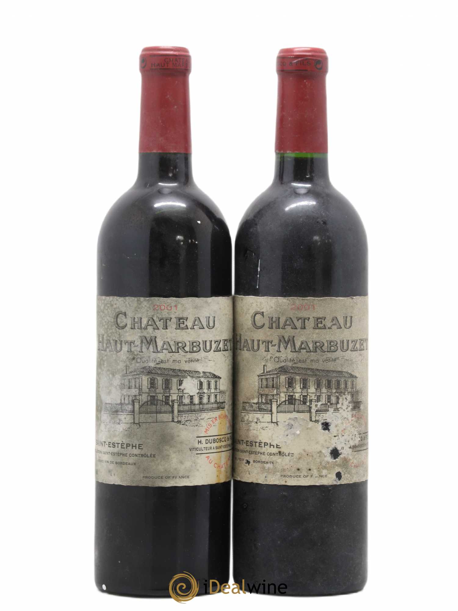 Château Haut Marbuzet 2001 - Lot de 2 bouteilles - 0