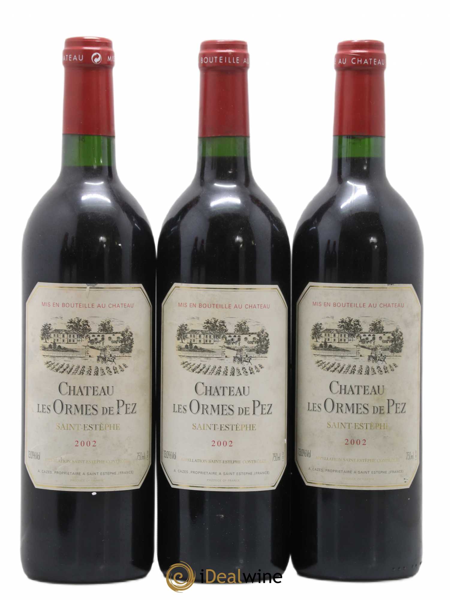 Château les Ormes de Pez 2002 - Lot de 3 bouteilles - 0
