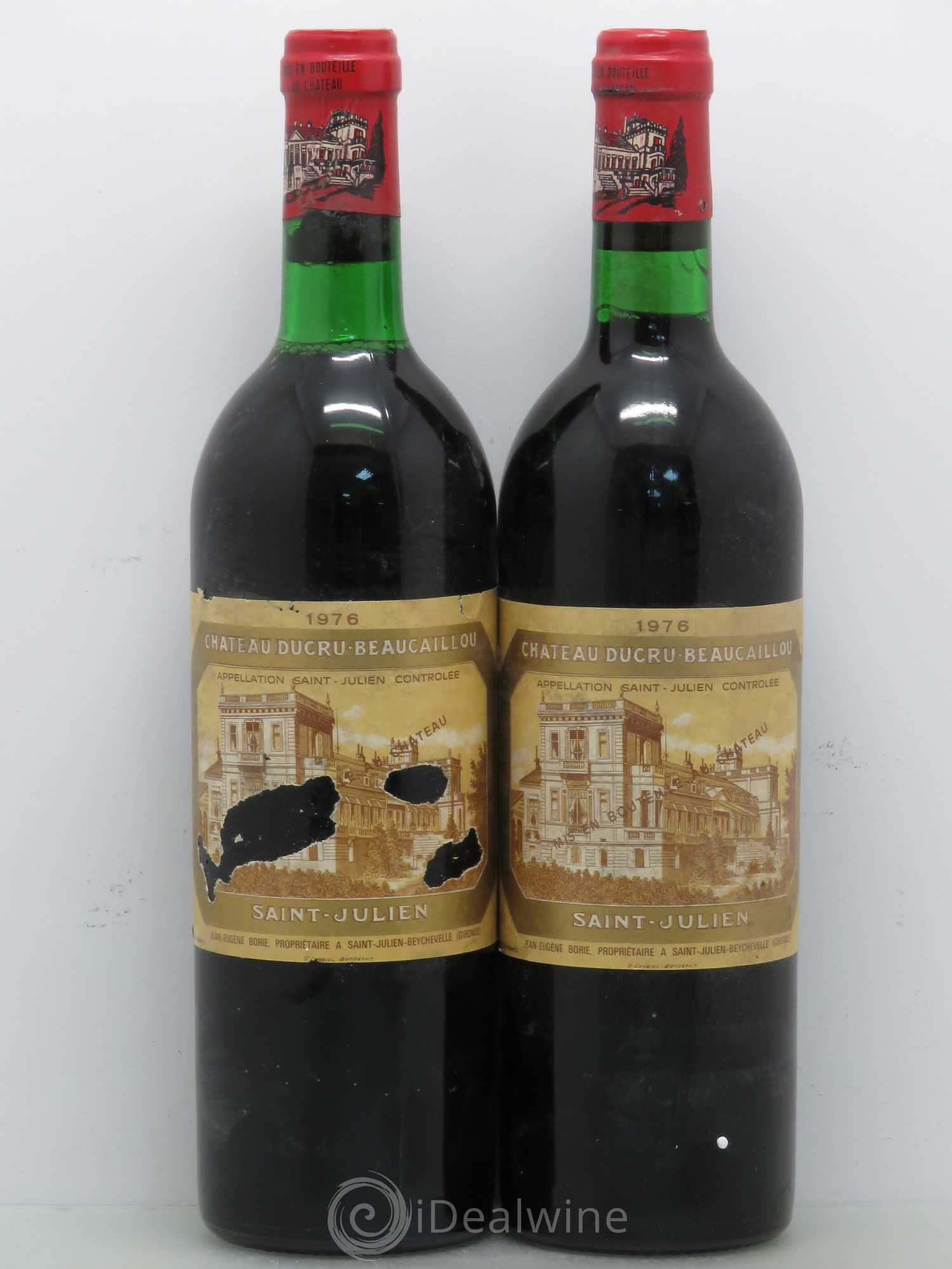 Château Ducru Beaucaillou 2ème Grand Cru Classé 1976 - Lot de 2 bouteilles - 0