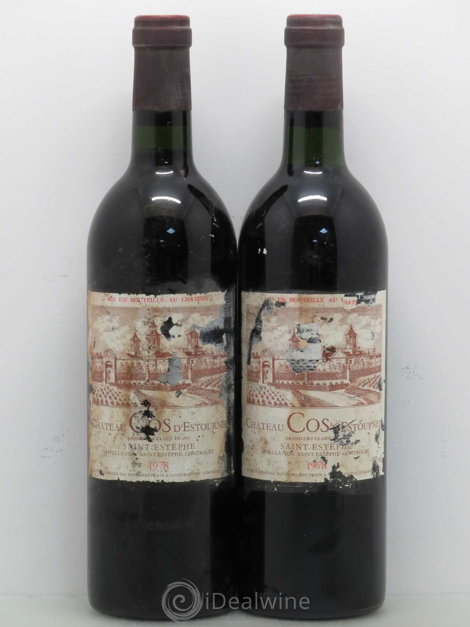 Cos d'Estournel 2ème Grand Cru Classé 1978 - Lot de 2 bouteilles - 0
