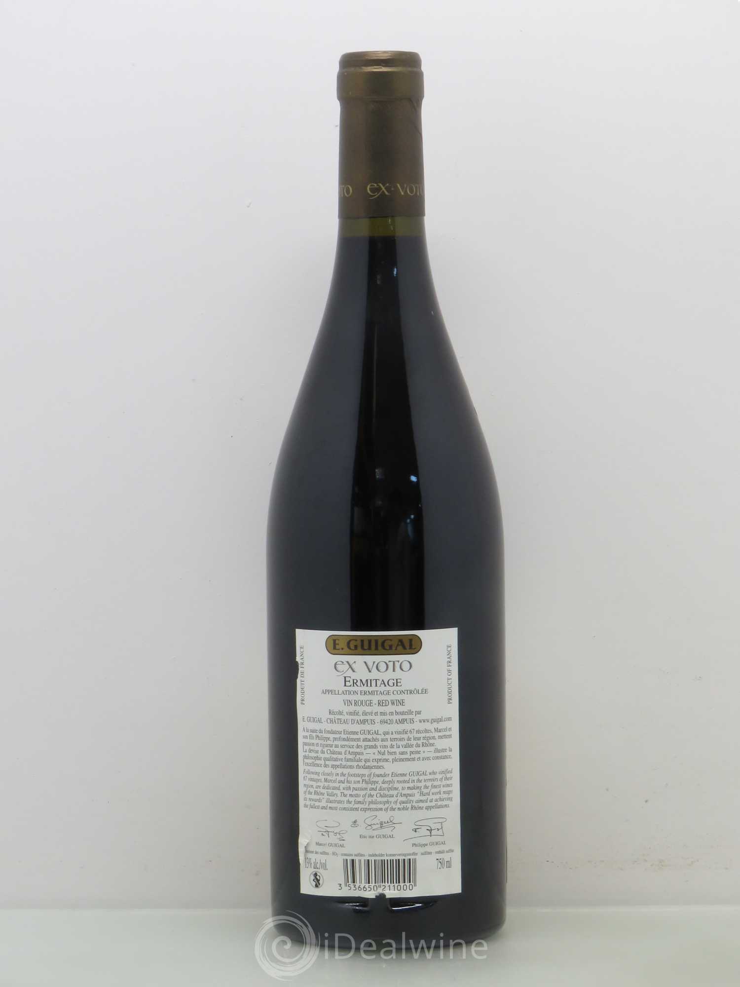 Ermitage Ex Voto Guigal 2005 - Lot de 1 bouteille - 1