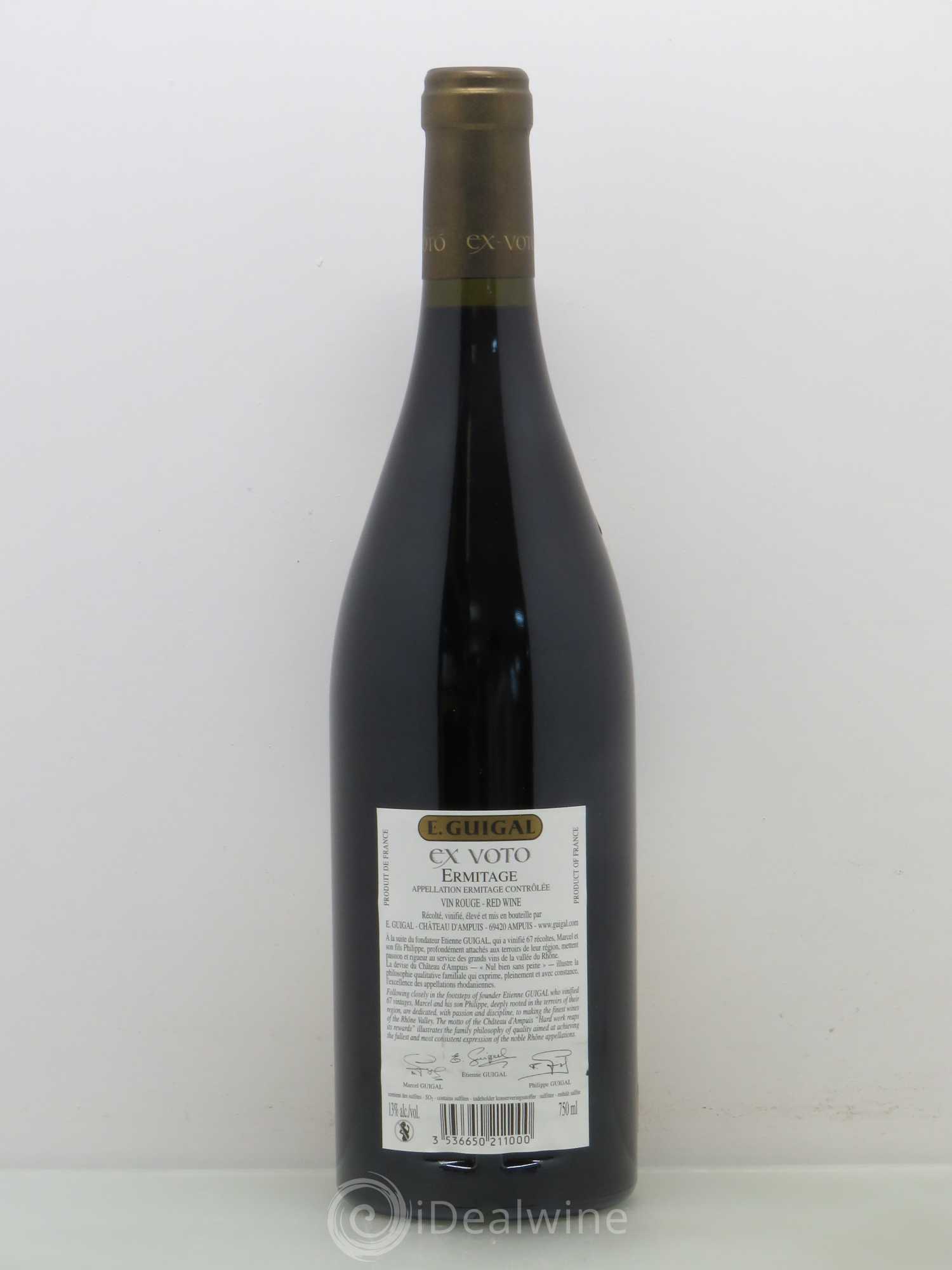 Ermitage Ex Voto Guigal 2005 - Lot de 1 bouteille - 1