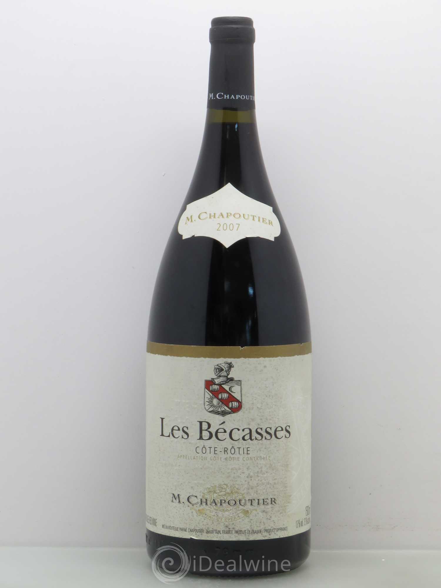 Côte-Rôtie Les Bécasses Chapoutier 2007 - Lot de 1 magnum - 0